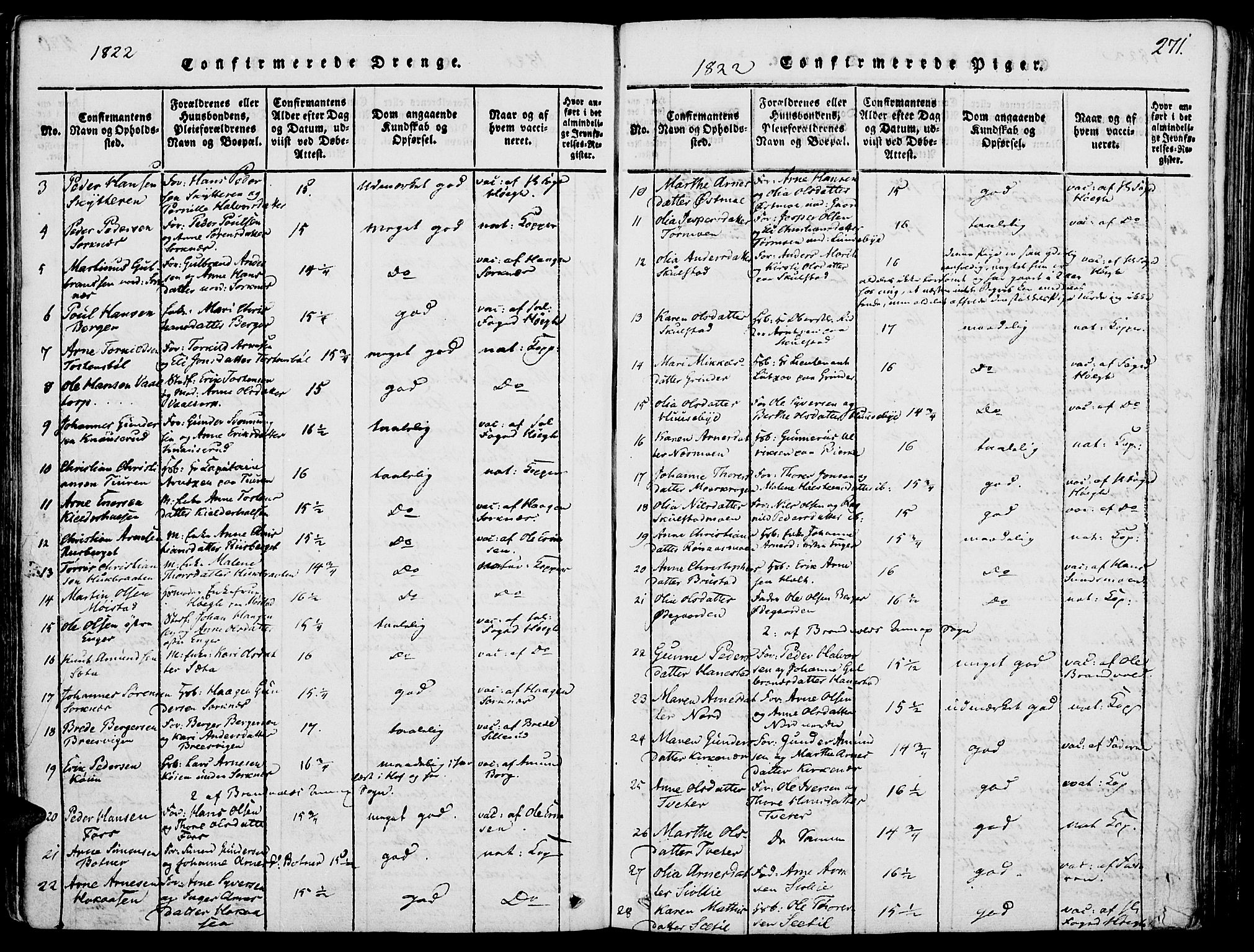 Grue prestekontor, SAH/PREST-036/H/Ha/Haa/L0006: Ministerialbok nr. 6, 1814-1830, s. 271