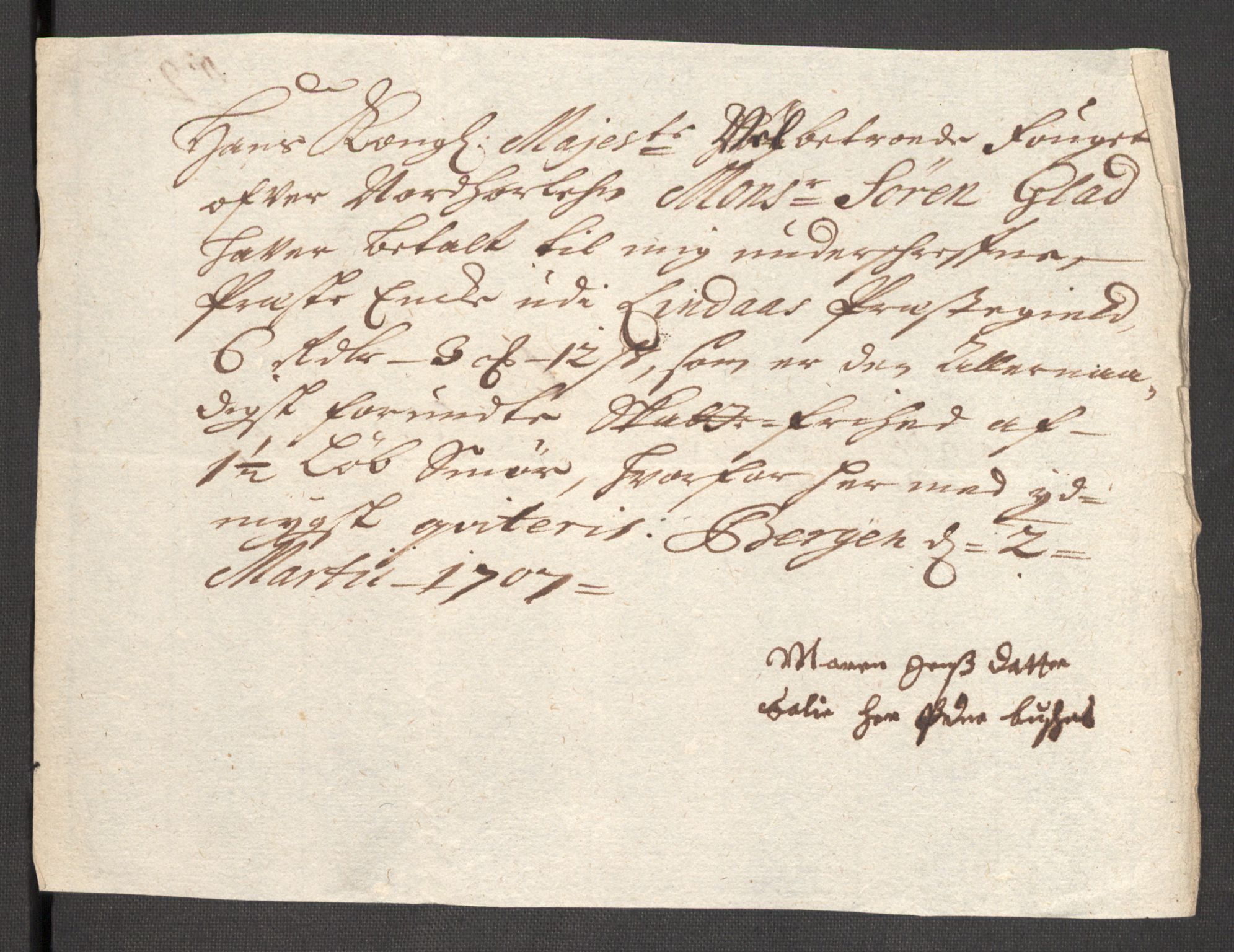 Rentekammeret inntil 1814, Reviderte regnskaper, Fogderegnskap, AV/RA-EA-4092/R51/L3188: Fogderegnskap Nordhordland og Voss, 1706-1707, s. 39
