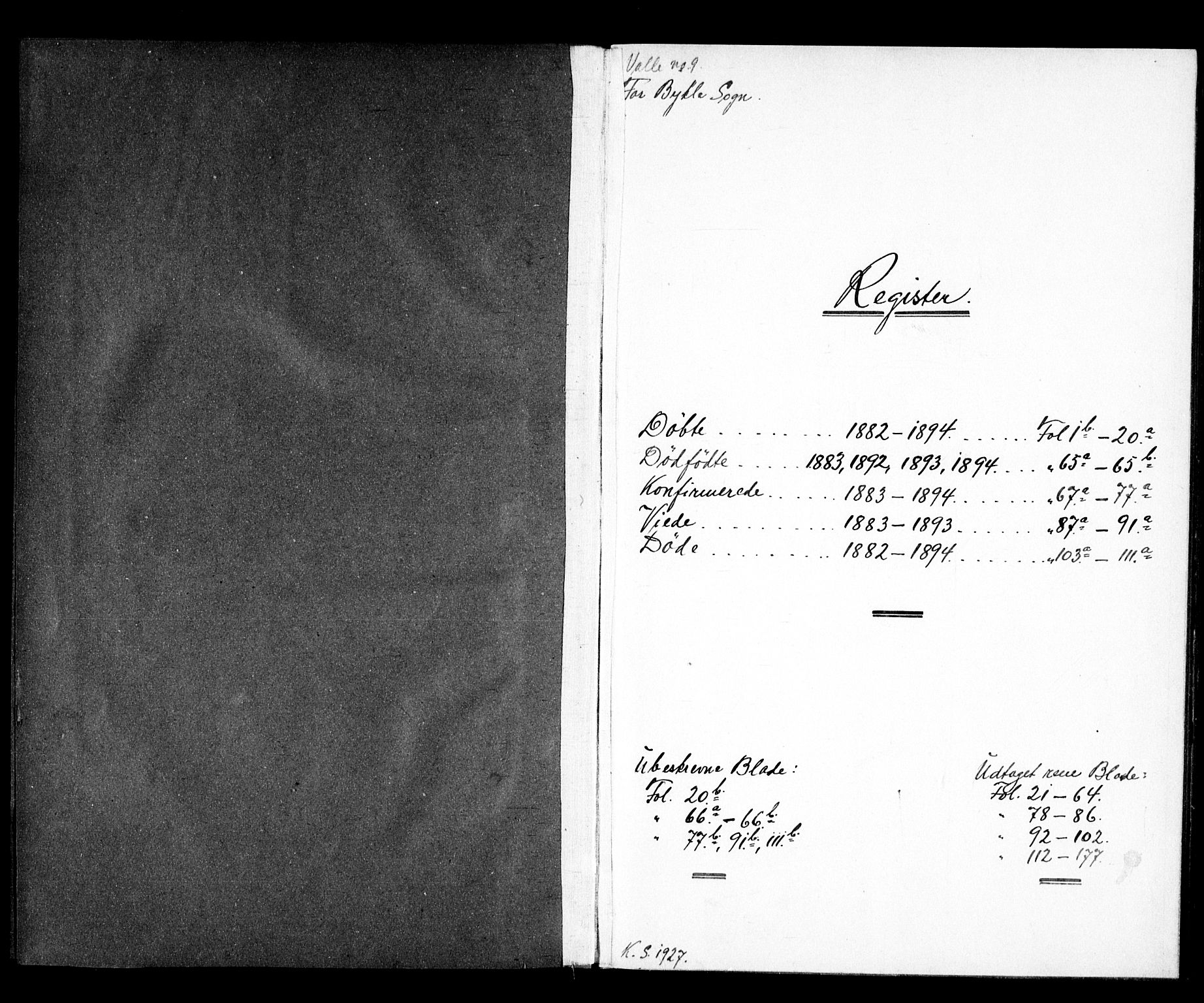 Valle sokneprestkontor, SAK/1111-0044/F/Fb/Fba/L0002: Klokkerbok nr. B 2, 1882-1894