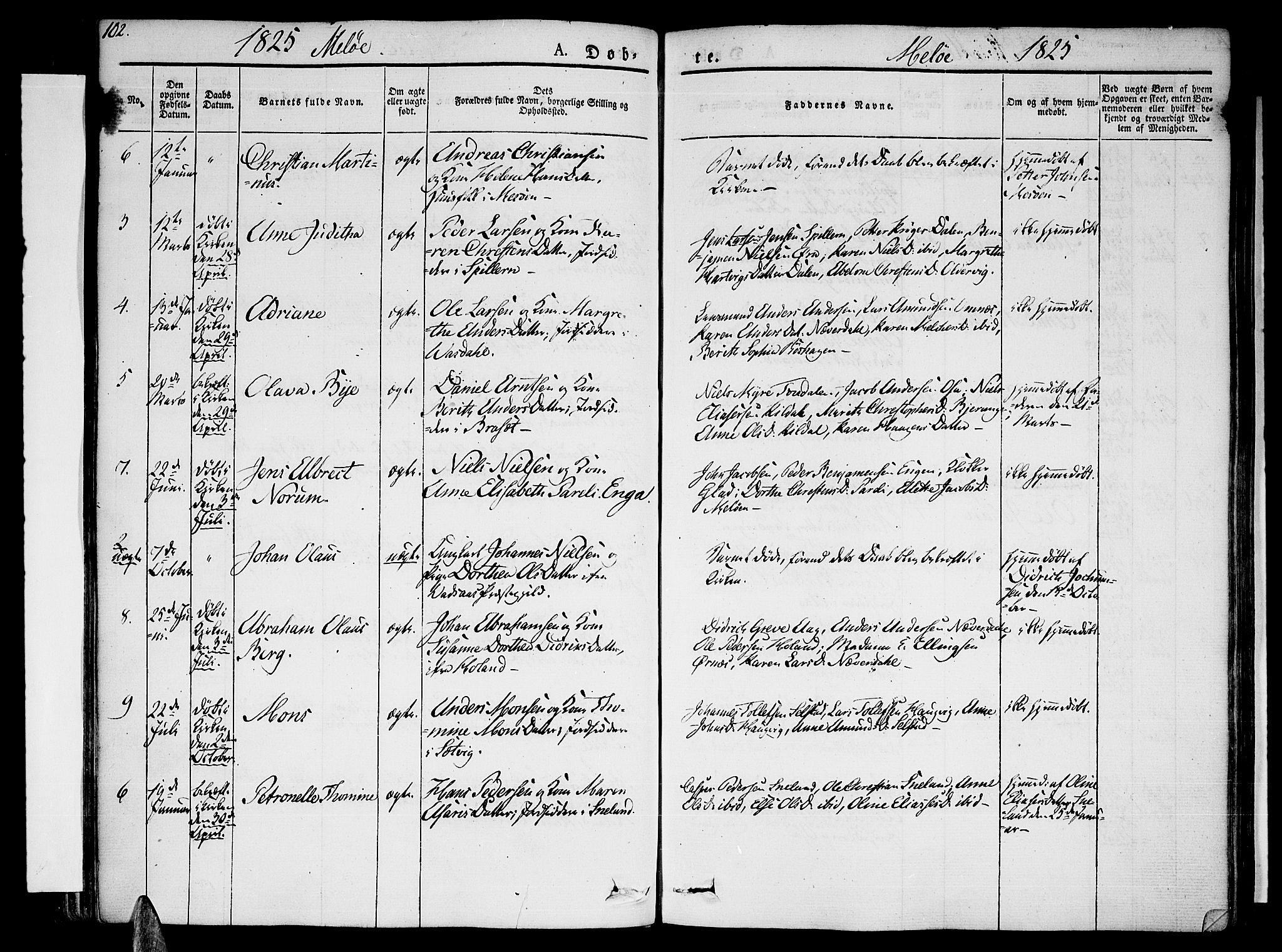 Ministerialprotokoller, klokkerbøker og fødselsregistre - Nordland, SAT/A-1459/841/L0598: Ministerialbok nr. 841A06 /2, 1825-1844, s. 102