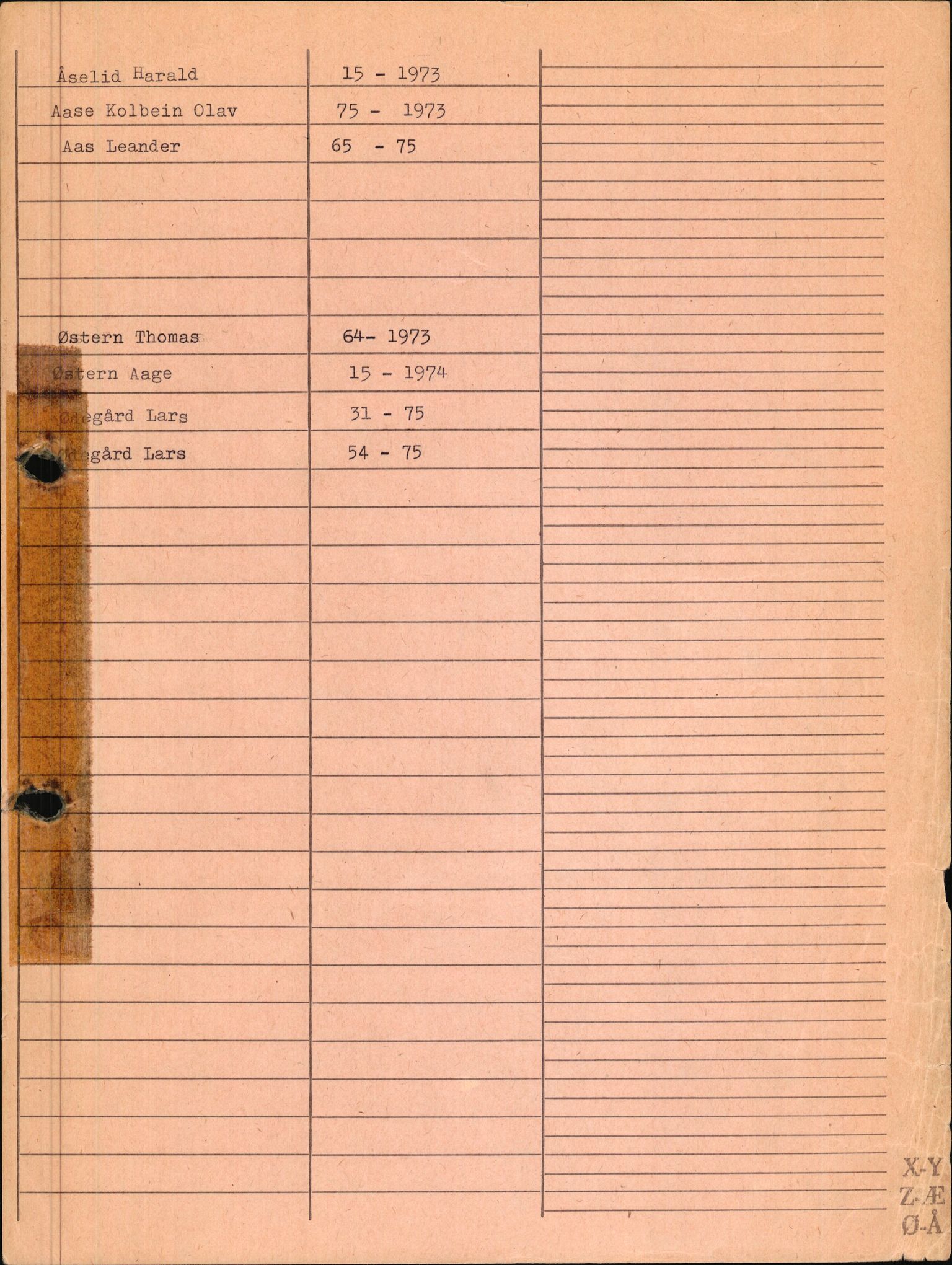 Hurum lensmannskontor, AV/SAKO-A-505/H/Ha/L0008: Dødsfallsprotokoller, 1973-1979, s. 39