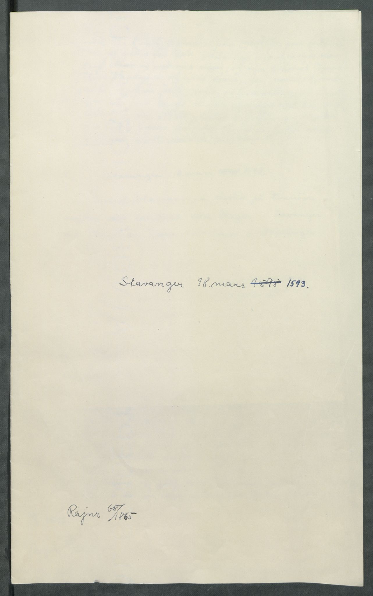 Riksarkivets diplomsamling, AV/RA-EA-5965/F02/L0097: Dokumenter, 1593, s. 15