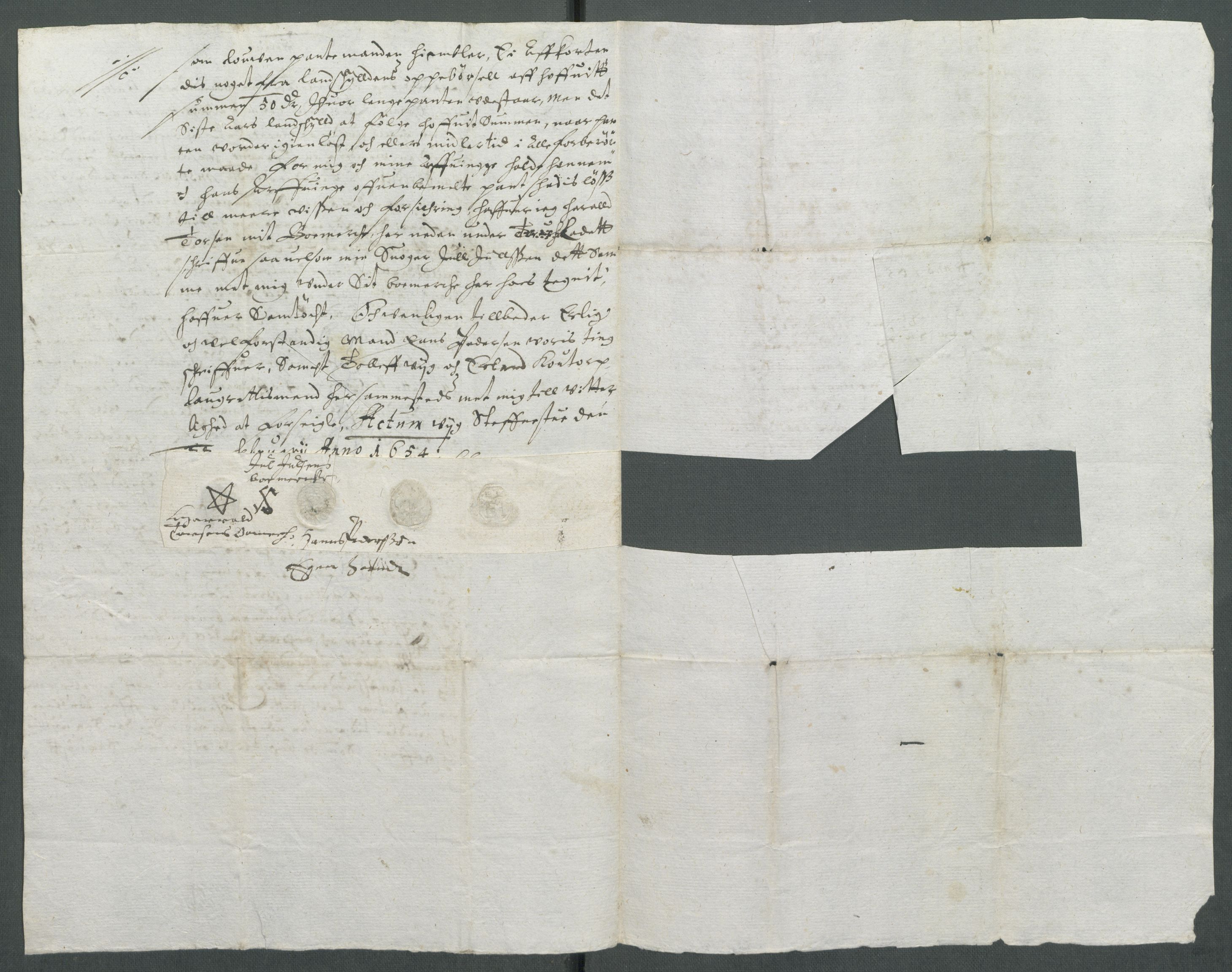 Riksarkivets diplomsamling, AV/RA-EA-5965/F02/L0166: Dokumenter, 1654-1656, s. 6