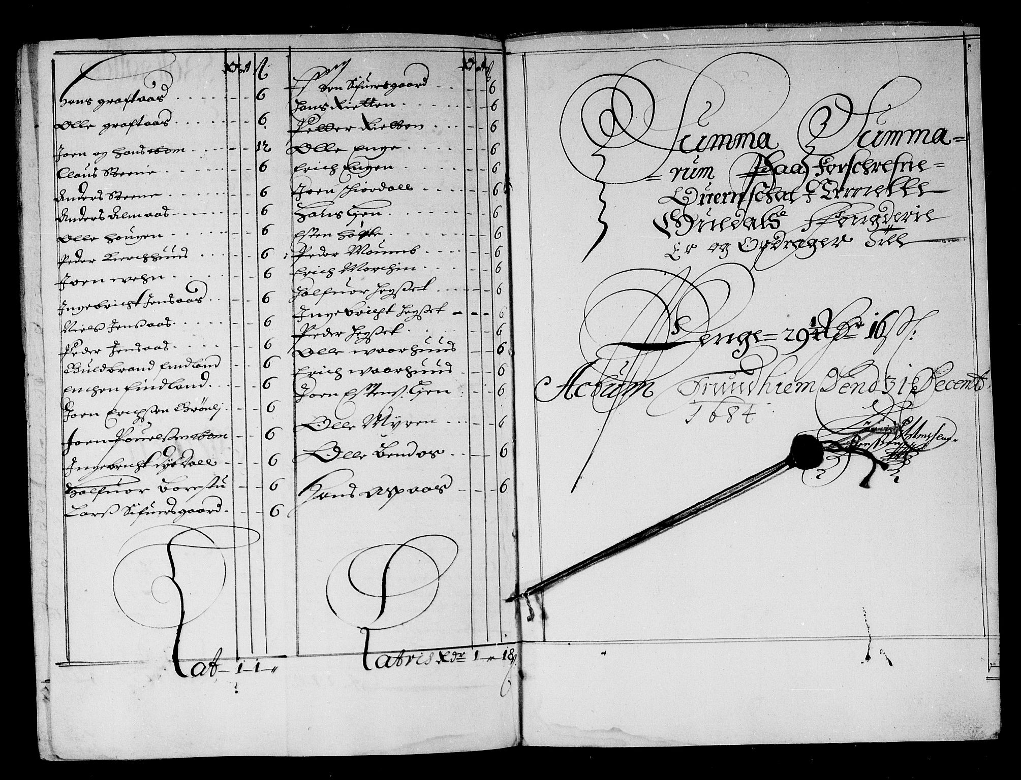 Rentekammeret inntil 1814, Reviderte regnskaper, Stiftamtstueregnskaper, Trondheim stiftamt og Nordland amt, AV/RA-EA-6044/R/Rg/L0075: Trondheim stiftamt og Nordland amt, 1684