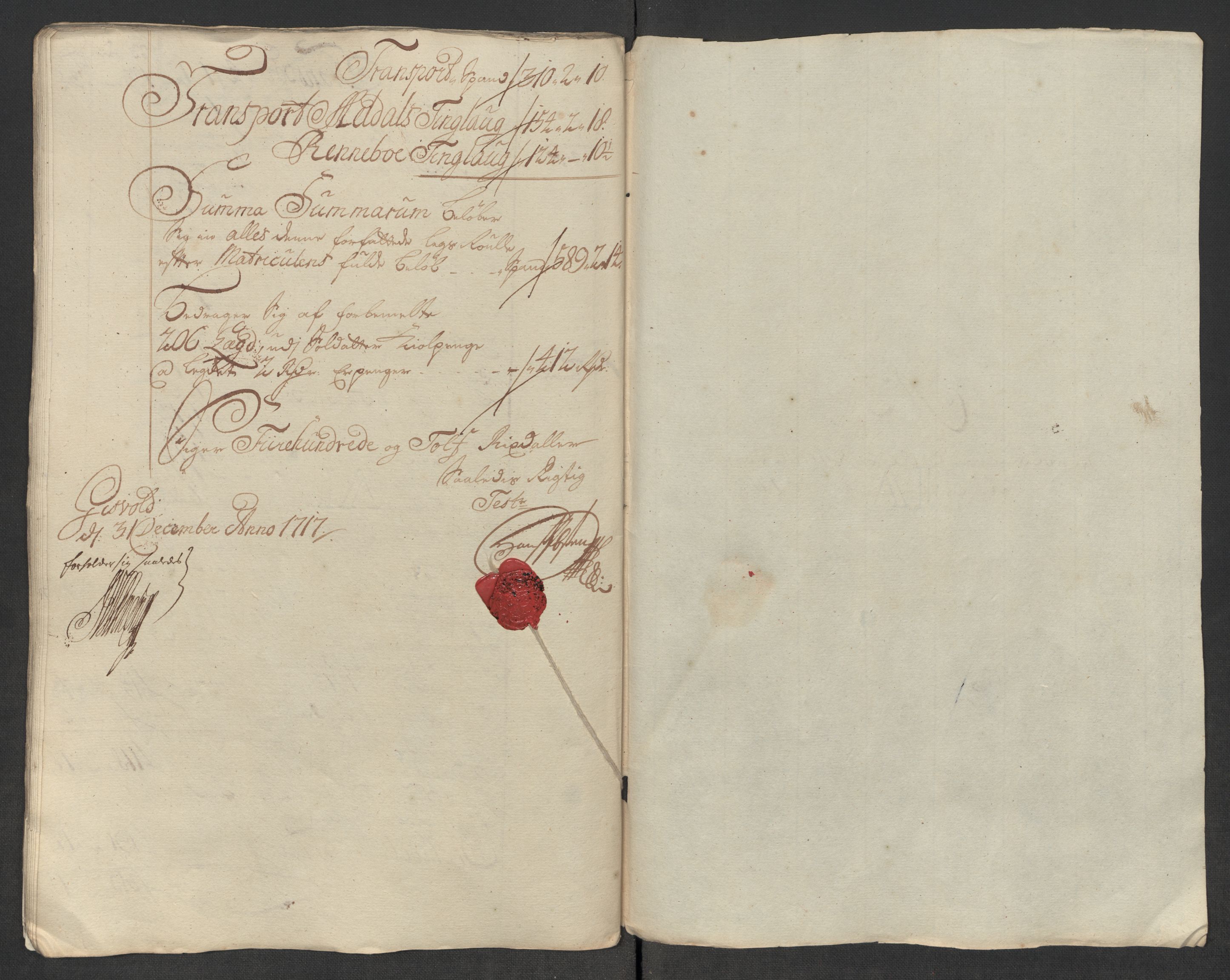 Rentekammeret inntil 1814, Reviderte regnskaper, Fogderegnskap, RA/EA-4092/R60/L3969: Fogderegnskap Orkdal og Gauldal, 1717, s. 116