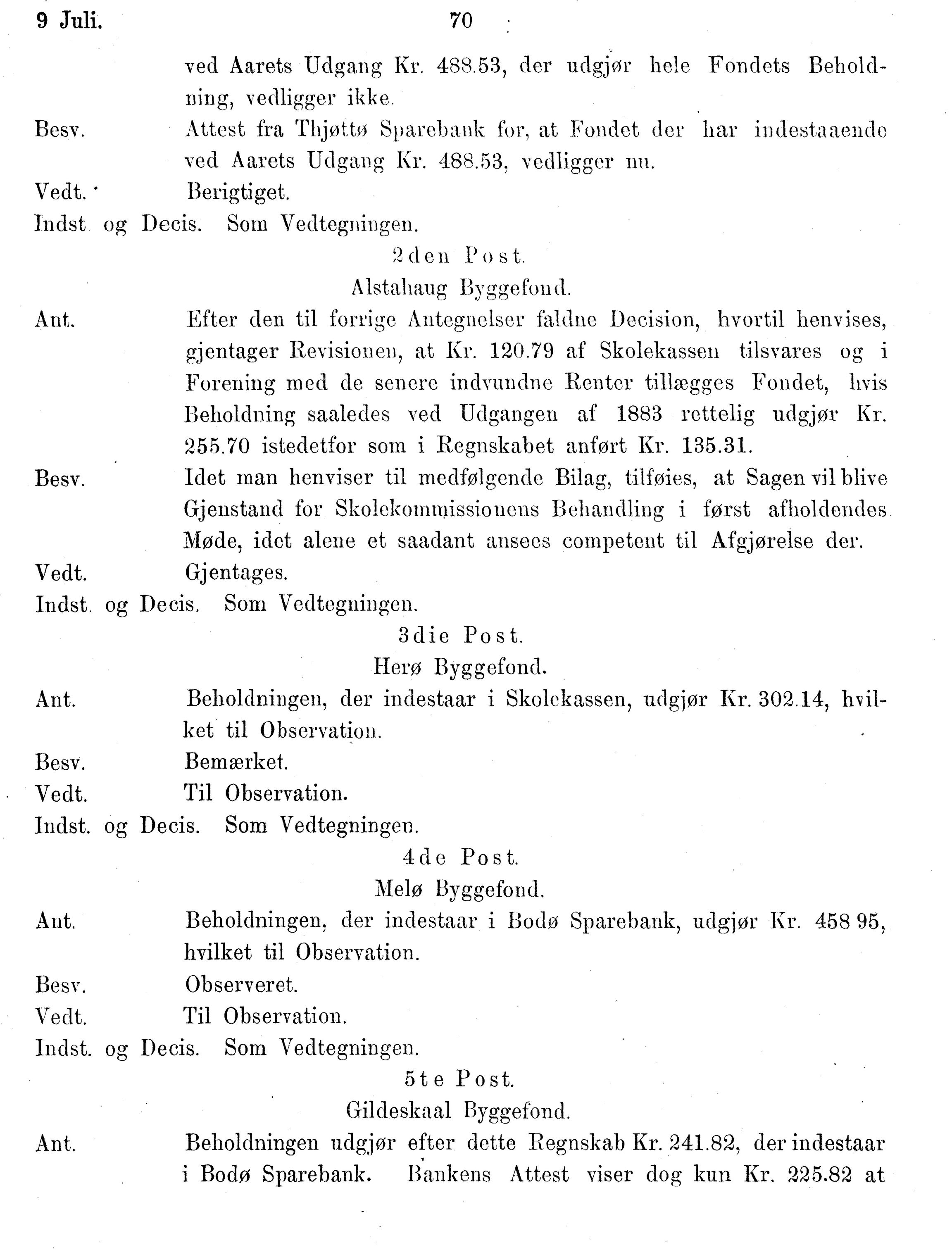 Nordland Fylkeskommune. Fylkestinget, AIN/NFK-17/176/A/Ac/L0014: Fylkestingsforhandlinger 1881-1885, 1881-1885