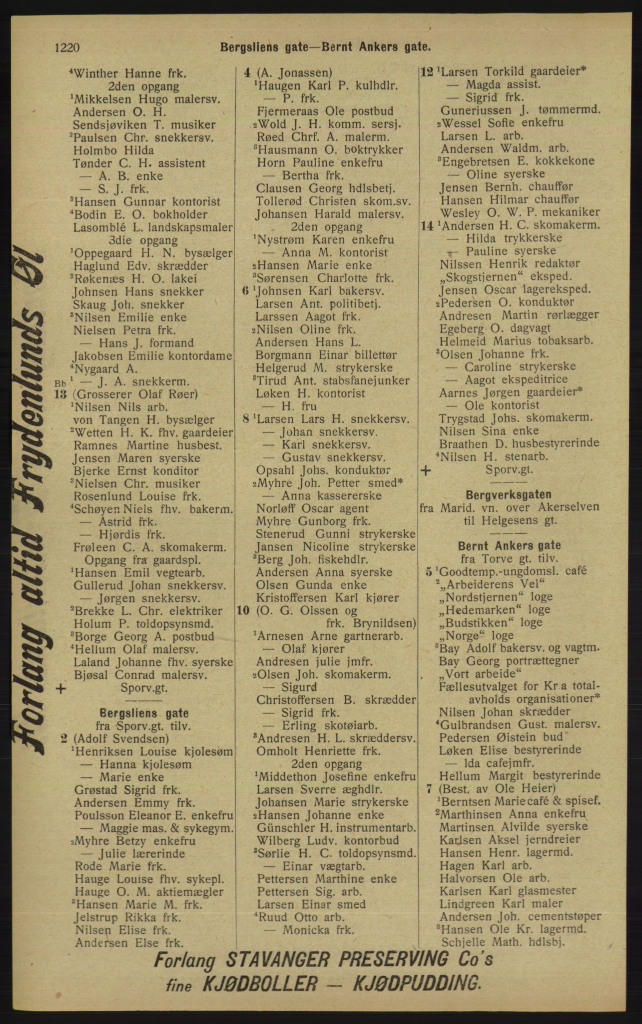Skanna materiale: Kristiania/Oslo adressebok, PUBL/-, 1913, s. 1176 ...
