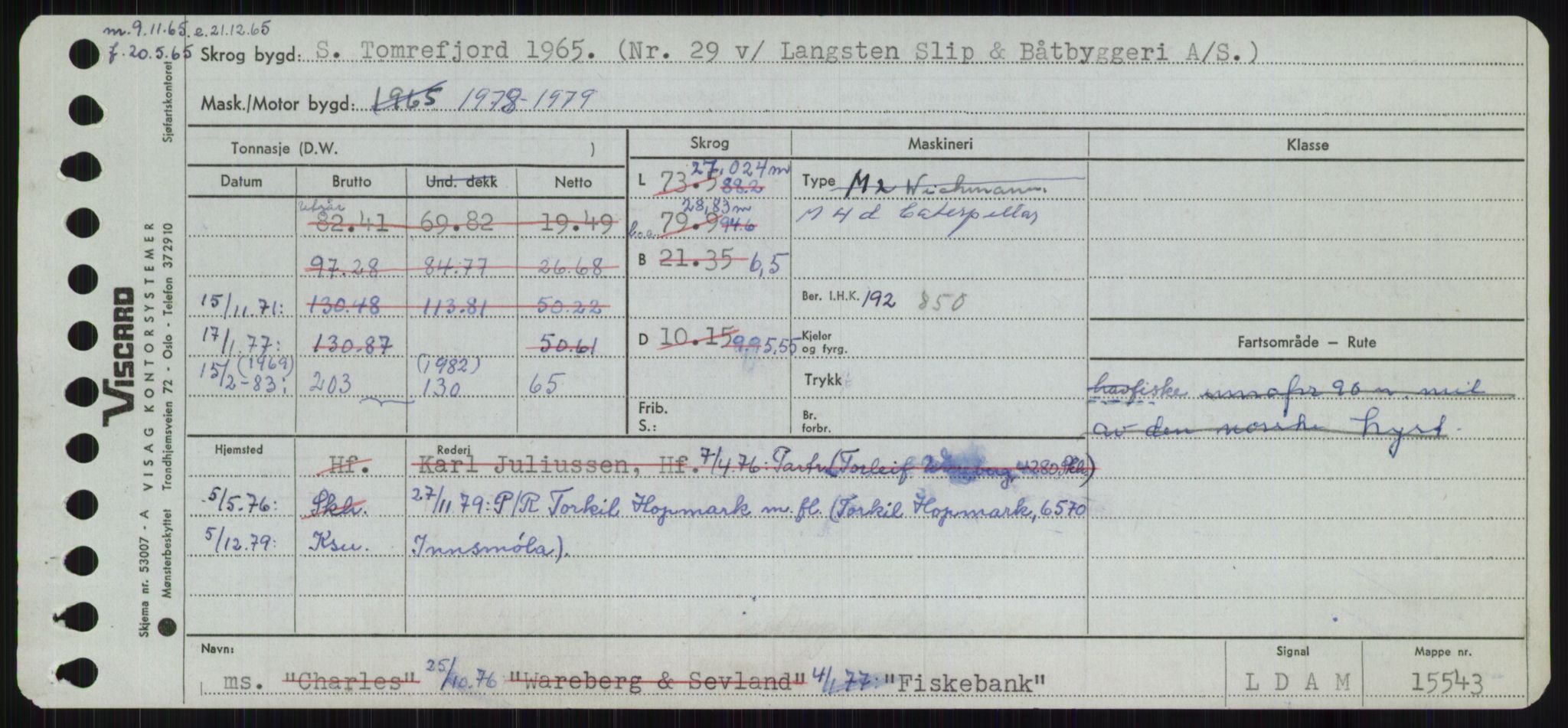 Sjøfartsdirektoratet med forløpere, Skipsmålingen, AV/RA-S-1627/H/Ha/L0002/0001: Fartøy, Eik-Hill / Fartøy, Eik-F, s. 437