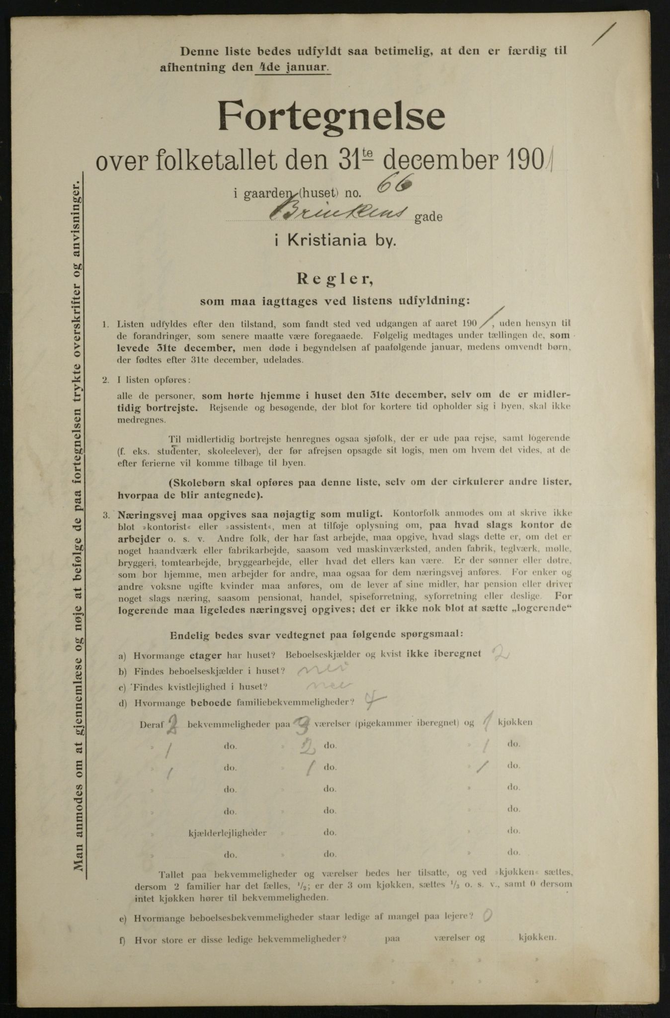 OBA, Kommunal folketelling 31.12.1901 for Kristiania kjøpstad, 1901, s. 1519