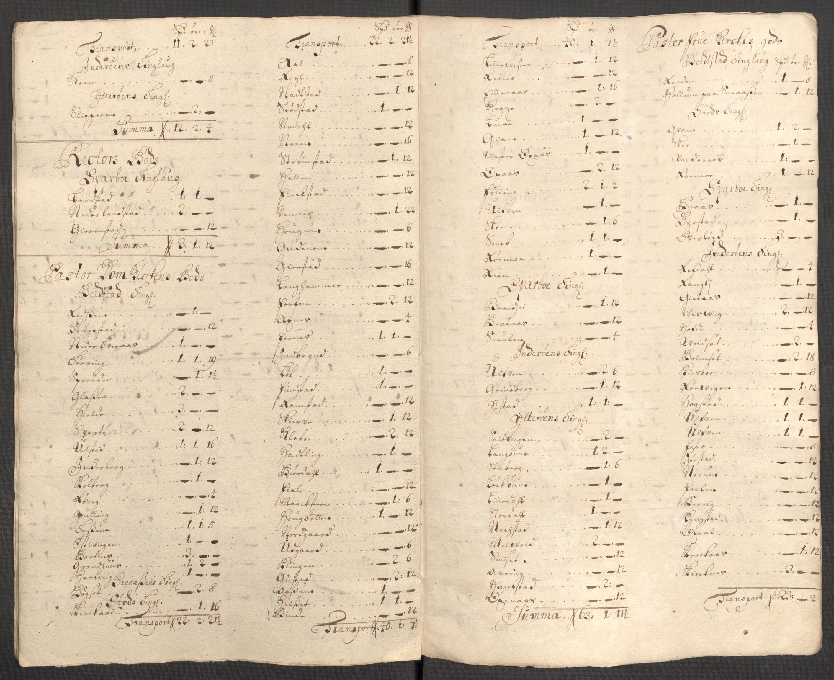 Rentekammeret inntil 1814, Reviderte regnskaper, Fogderegnskap, RA/EA-4092/R63/L4319: Fogderegnskap Inderøy, 1711, s. 428