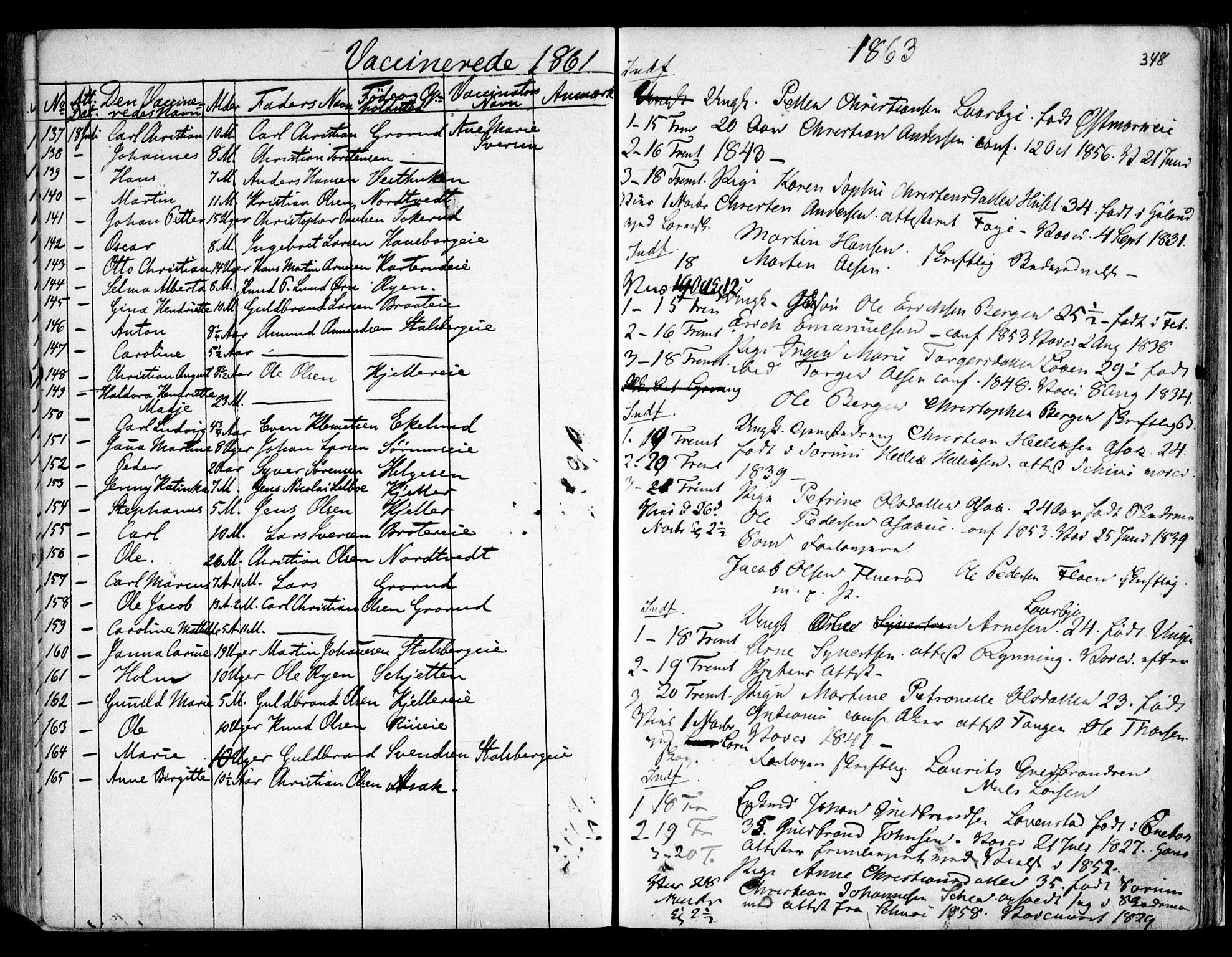 Skedsmo prestekontor Kirkebøker, AV/SAO-A-10033a/F/Fa/L0010: Ministerialbok nr. I 10, 1854-1865, s. 348