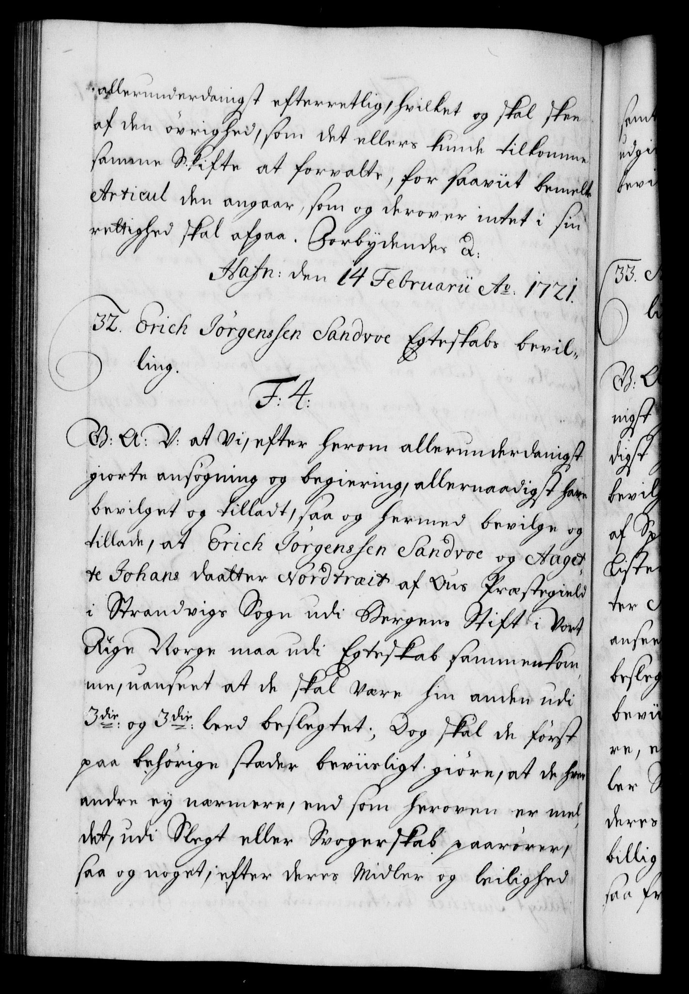 Danske Kanselli 1572-1799, RA/EA-3023/F/Fc/Fca/Fcaa/L0023: Norske registre, 1720-1722, s. 231b
