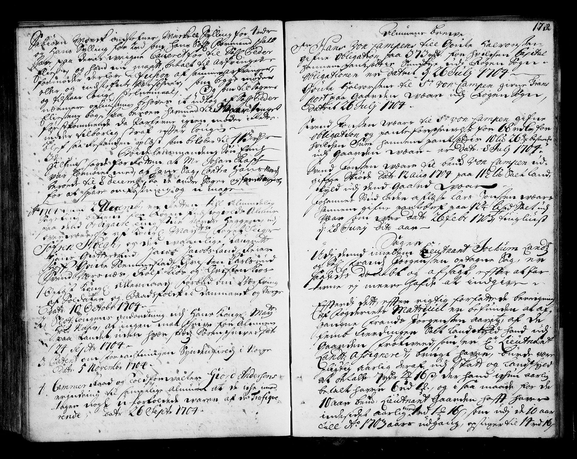 Lier, Røyken og Hurum sorenskriveri, AV/SAKO-A-89/F/Fa/L0039: Tingbok, 1701-1704, s. 178