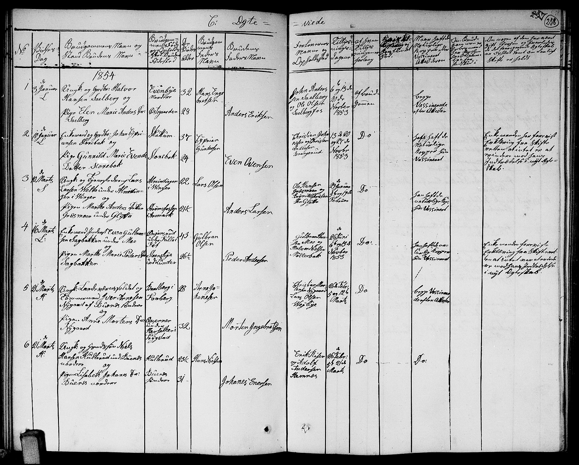 Høland prestekontor Kirkebøker, AV/SAO-A-10346a/G/Ga/L0004: Klokkerbok nr. I 4, 1854-1862, s. 238