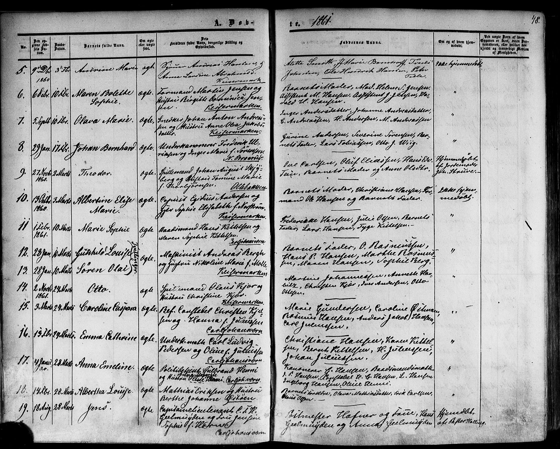 Horten kirkebøker, AV/SAKO-A-348/F/Fa/L0001: Ministerialbok nr. 1, 1855-1871, s. 48