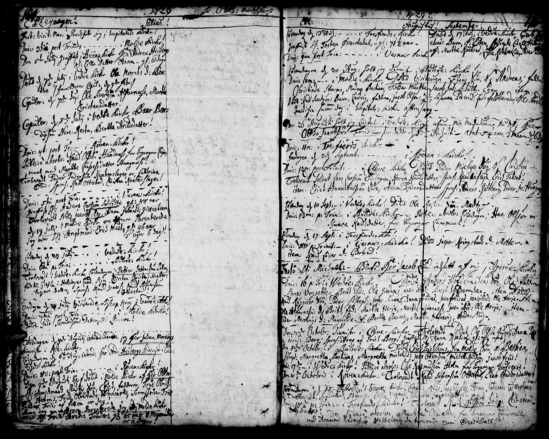 Ministerialprotokoller, klokkerbøker og fødselsregistre - Møre og Romsdal, AV/SAT-A-1454/547/L0599: Ministerialbok nr. 547A01, 1721-1764, s. 106-107