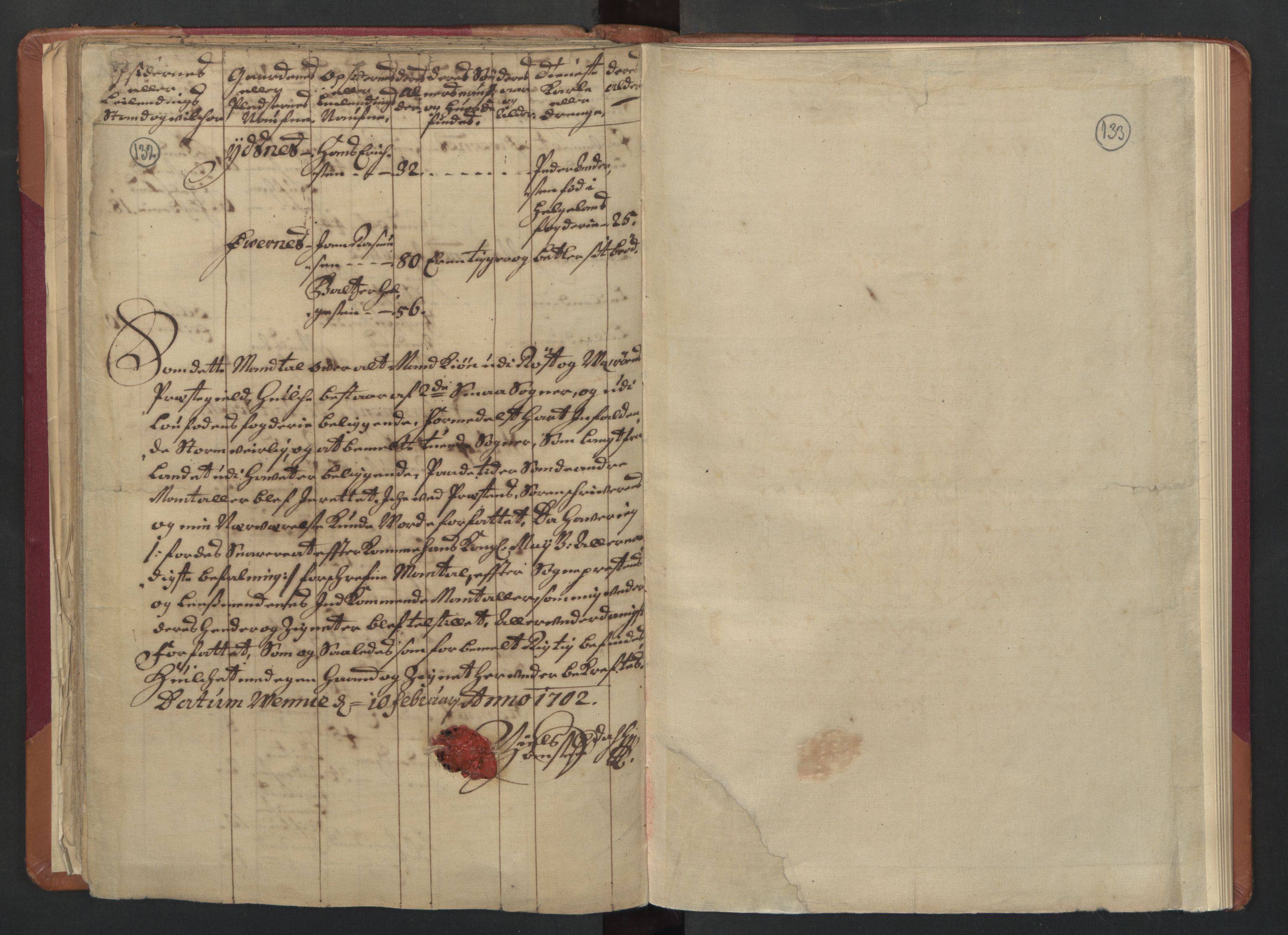 RA, Manntallet 1701, nr. 18: Vesterålen, Andenes og Lofoten fogderi, 1701, s. 132-133