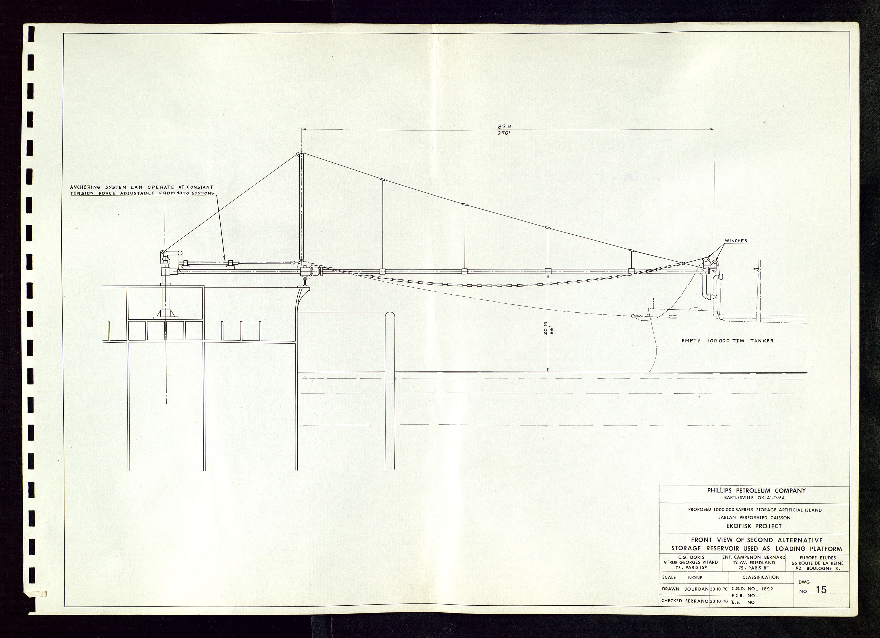 Industridepartementet, Oljekontoret, AV/SAST-A-101348/Dc/L0016: 756 Ekofisk center, betongkonstruksjoner, 1971-1972