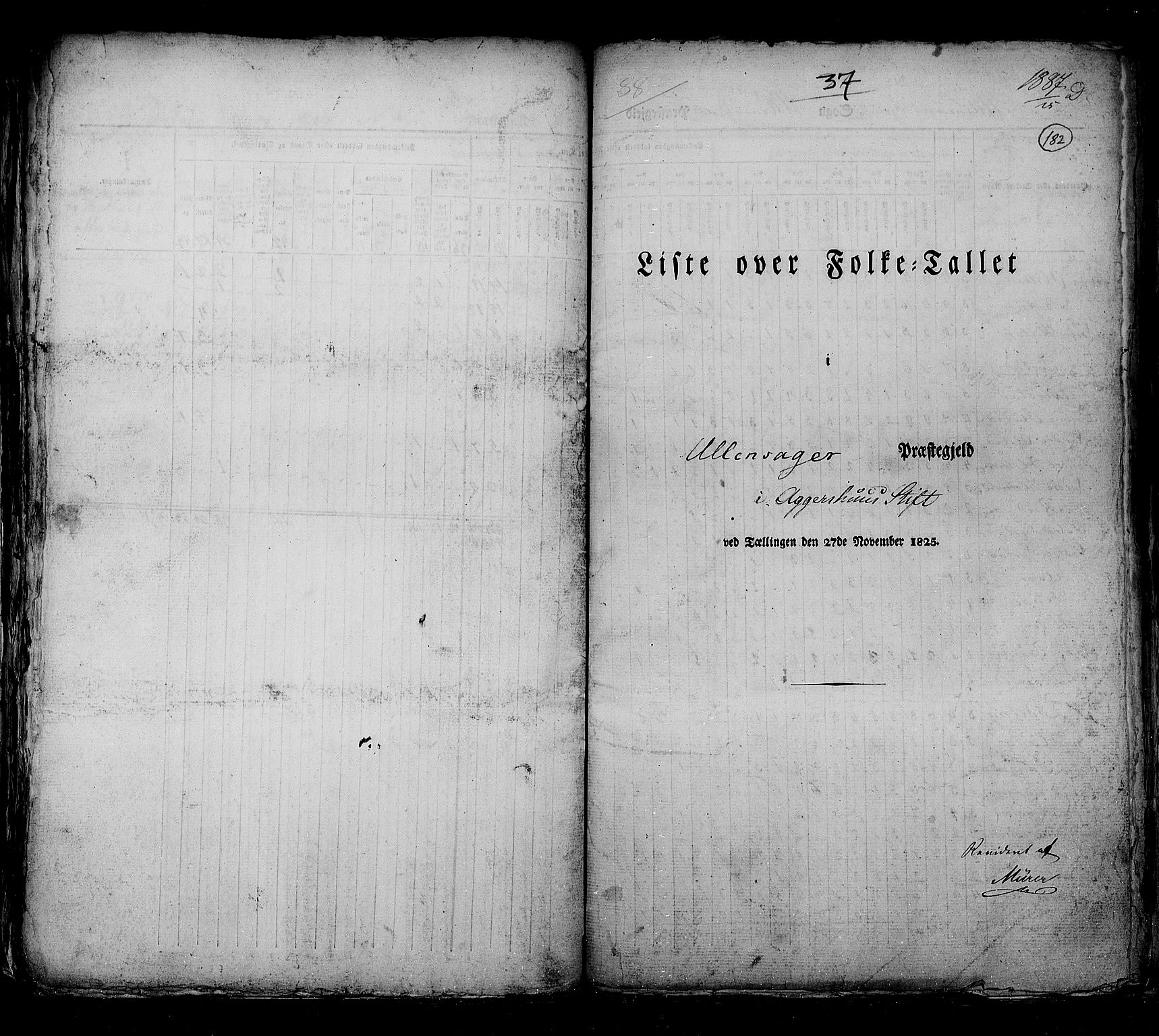 RA, Folketellingen 1825, bind 4: Akershus amt, 1825, s. 182