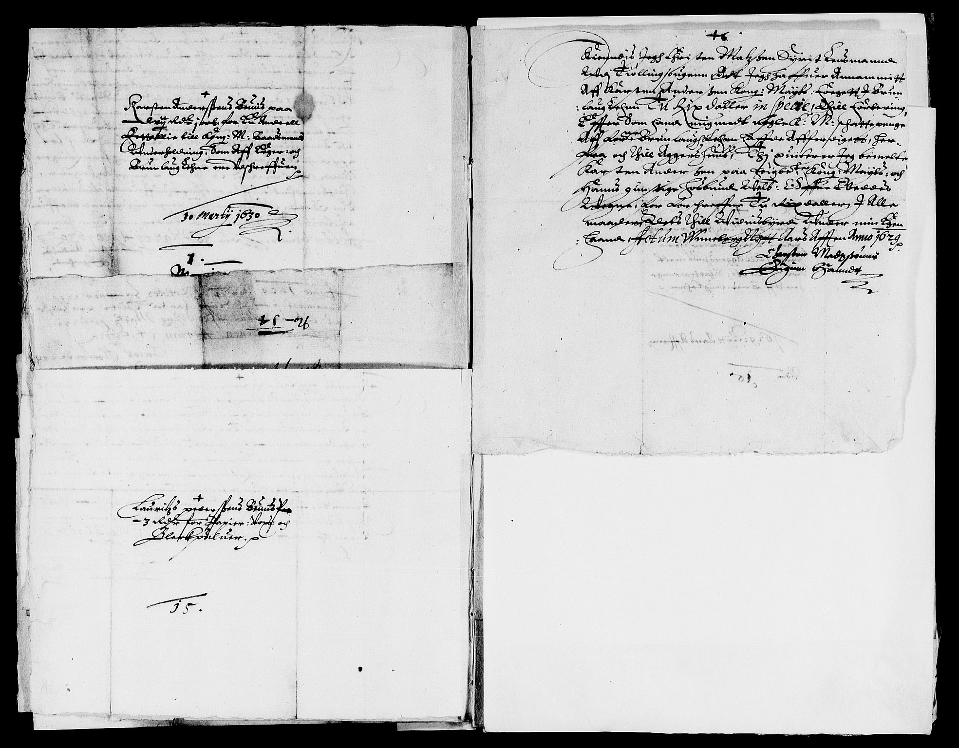 Rentekammeret inntil 1814, Reviderte regnskaper, Lensregnskaper, AV/RA-EA-5023/R/Rb/Rbl/L0003: Brunla len med Eiker len 1626-37, 1628-1631