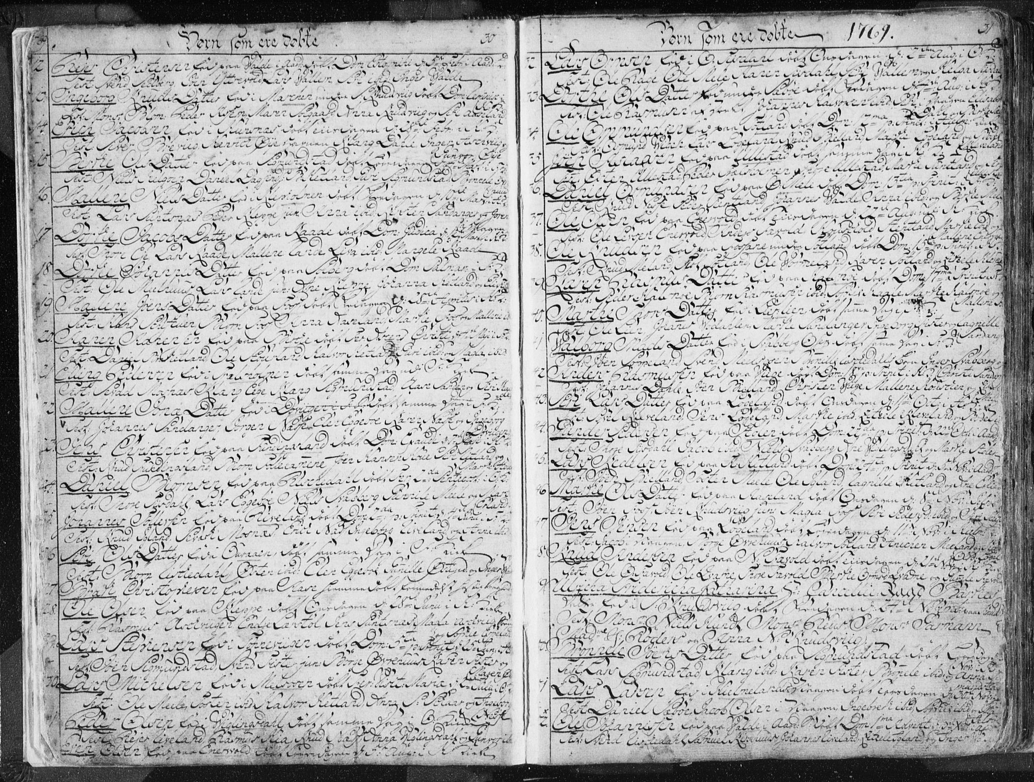 Hjelmeland sokneprestkontor, AV/SAST-A-101843/01/IV/L0001: Ministerialbok nr. A 1, 1760-1799, s. 30-31