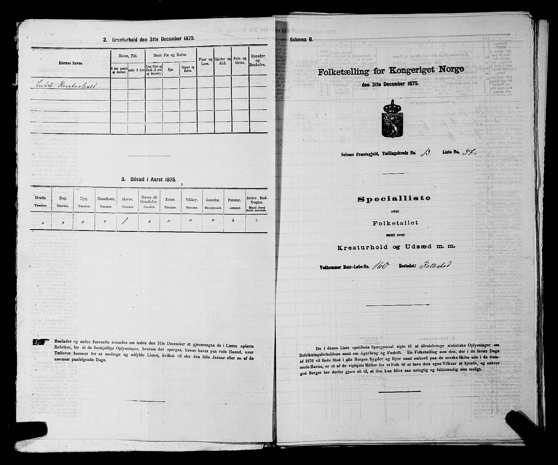 SAKO, Folketelling 1875 for 0818P Solum prestegjeld, 1875, s. 1888