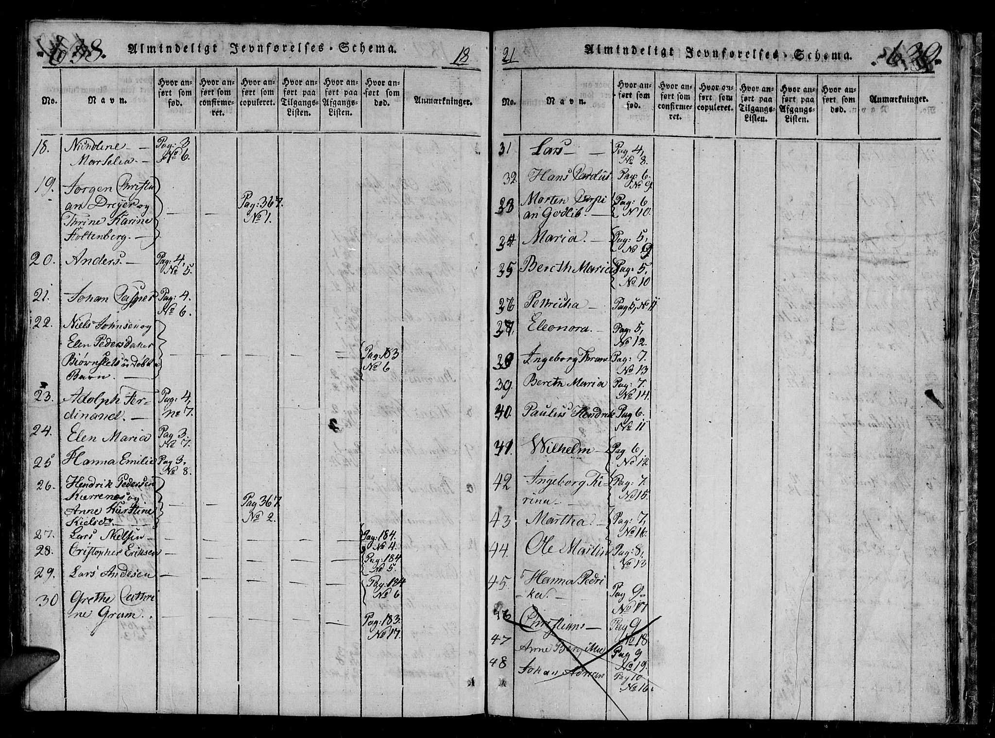 Tromsø sokneprestkontor/stiftsprosti/domprosti, AV/SATØ-S-1343/G/Gb/L0001klokker: Klokkerbok nr. 1, 1821-1833, s. 638-639