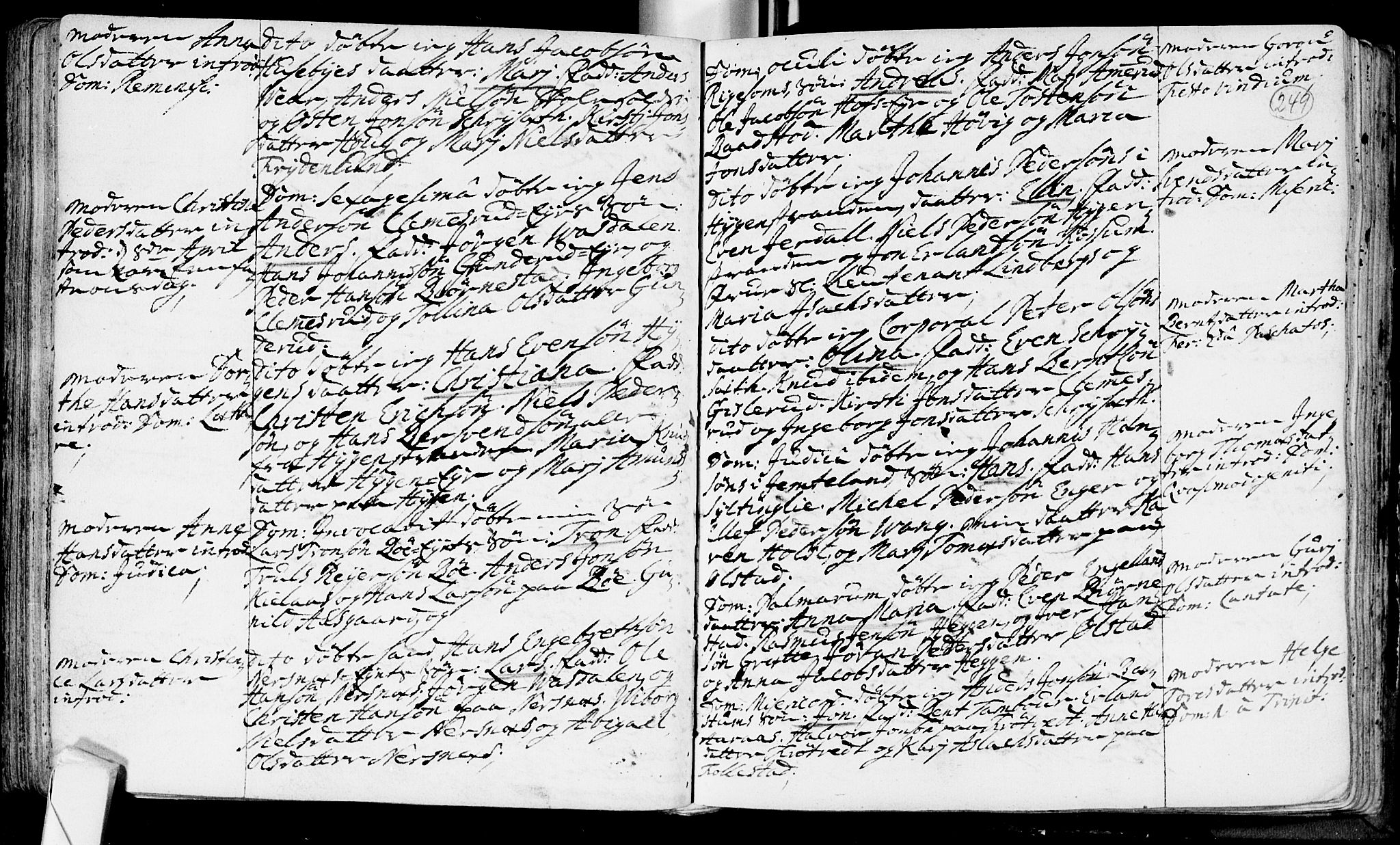 Røyken kirkebøker, SAKO/A-241/F/Fa/L0002: Ministerialbok nr. 2, 1731-1782, s. 249