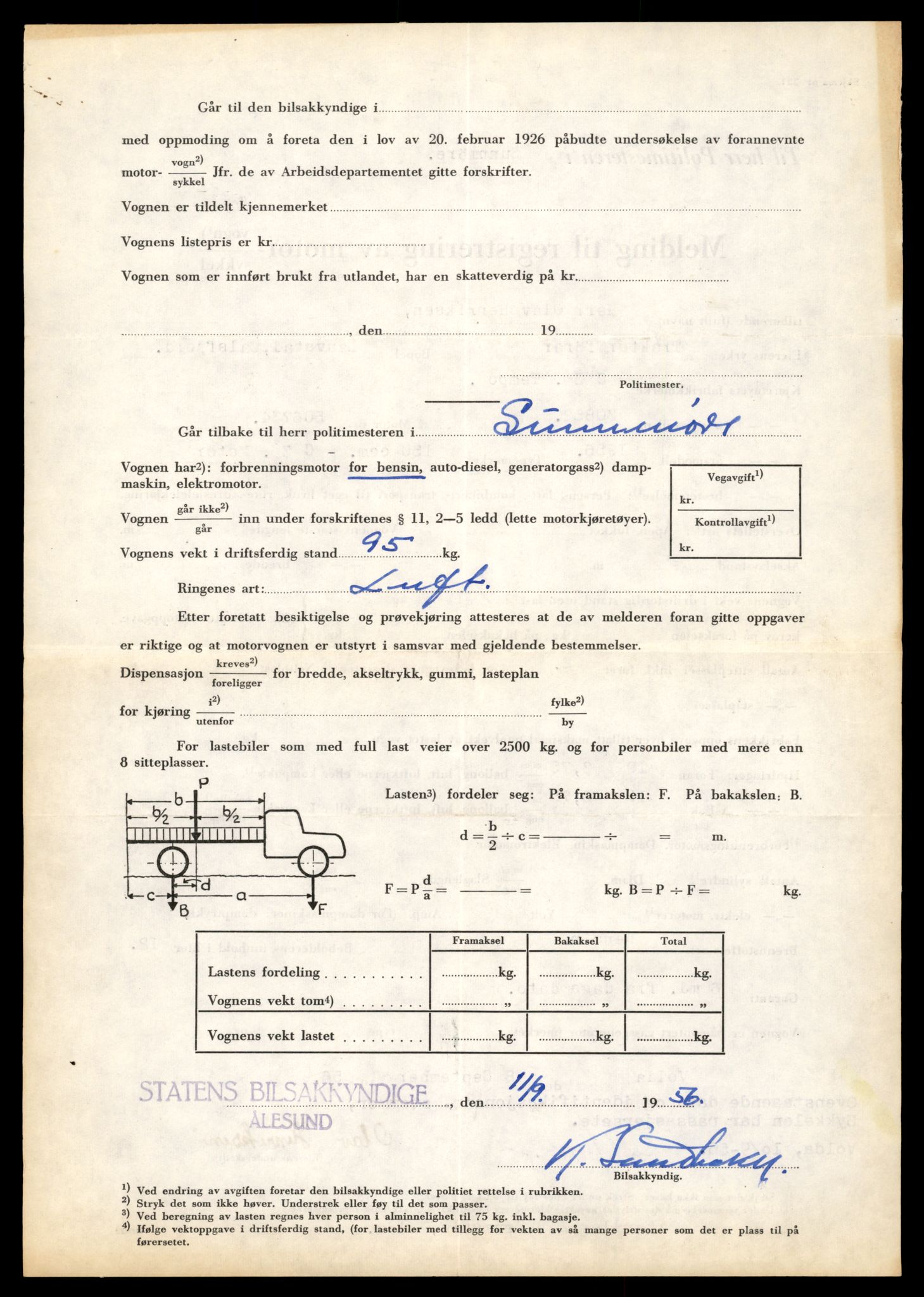 Møre og Romsdal vegkontor - Ålesund trafikkstasjon, AV/SAT-A-4099/F/Fe/L0040: Registreringskort for kjøretøy T 13531 - T 13709, 1927-1998, s. 543