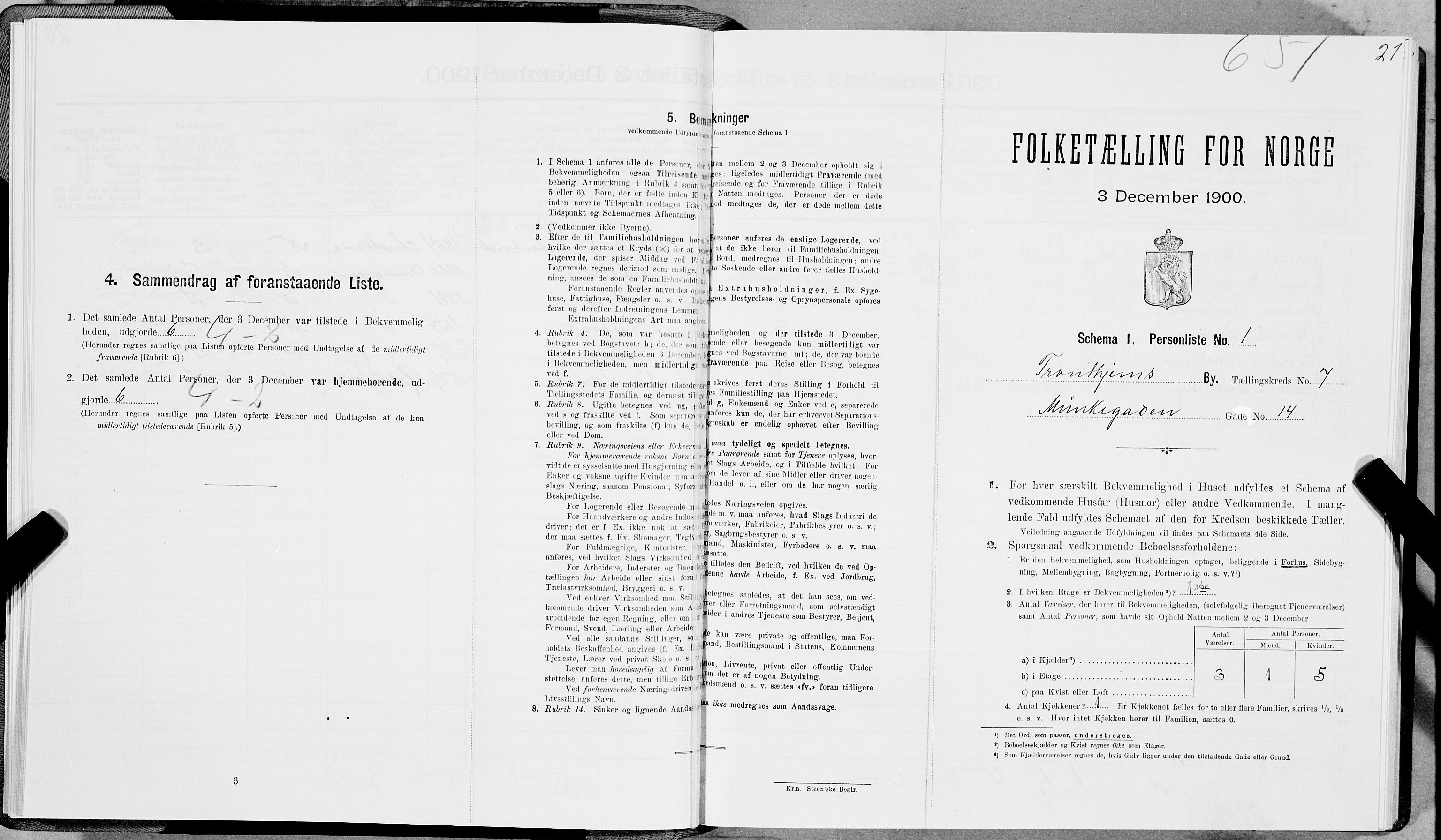 SAT, Folketelling 1900 for 1601 Trondheim kjøpstad, 1900, s. 1078