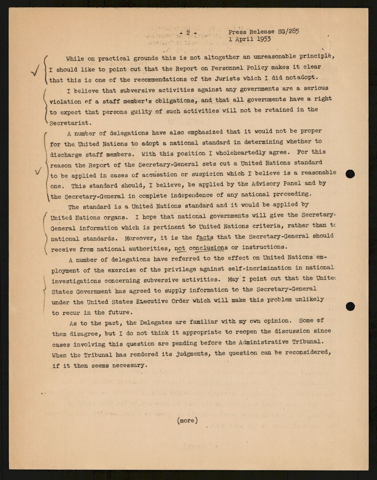 Lie, Trygve, AV/RA-PA-1407/D/L0014: Generalsekretærens papirer., 1947-1953, s. 43