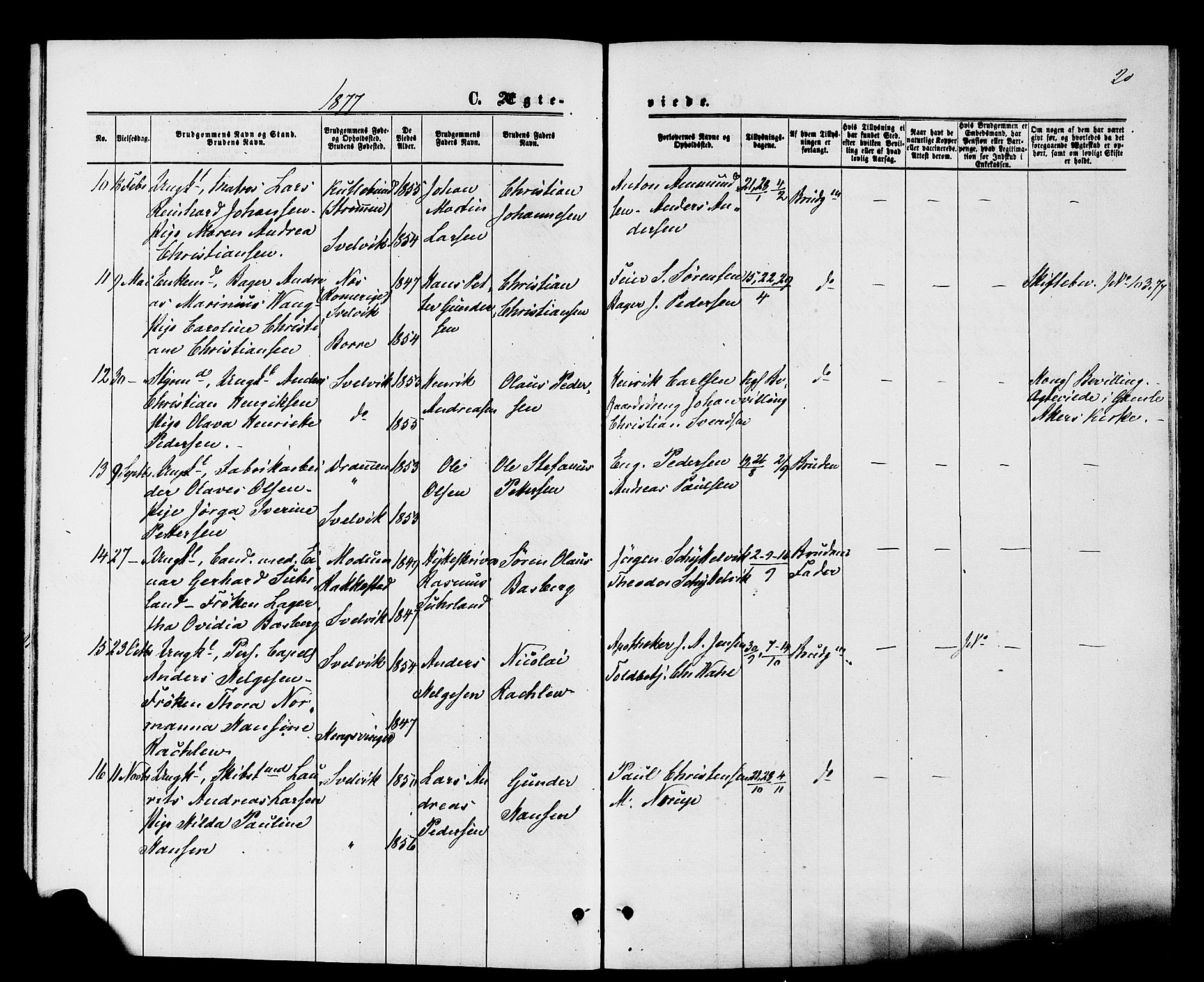 Strømm kirkebøker, AV/SAKO-A-322/F/Fa/L0003: Ministerialbok nr. I 3, 1870-1877, s. 20