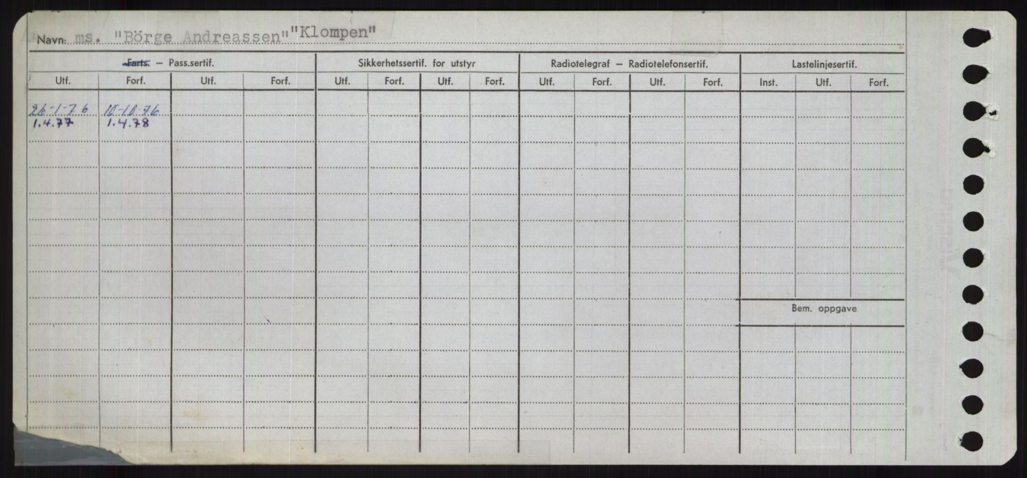 Sjøfartsdirektoratet med forløpere, Skipsmålingen, RA/S-1627/H/Ha/L0003/0001: Fartøy, Hilm-Mar / Fartøy, Hilm-Kol, s. 824