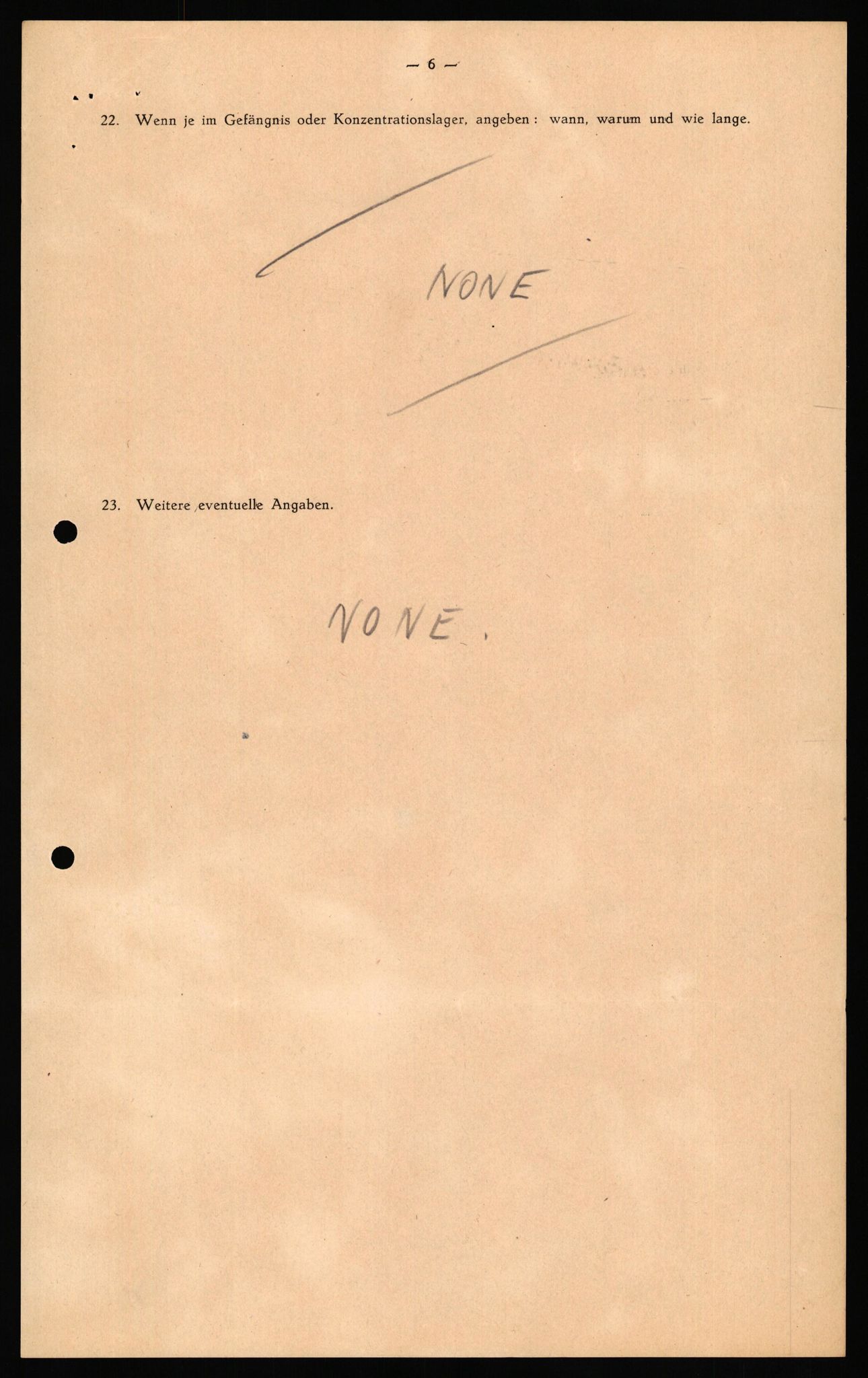 Forsvaret, Forsvarets overkommando II, RA/RAFA-3915/D/Db/L0040: CI Questionaires. Tyske okkupasjonsstyrker i Norge. Østerrikere., 1945-1946, s. 356