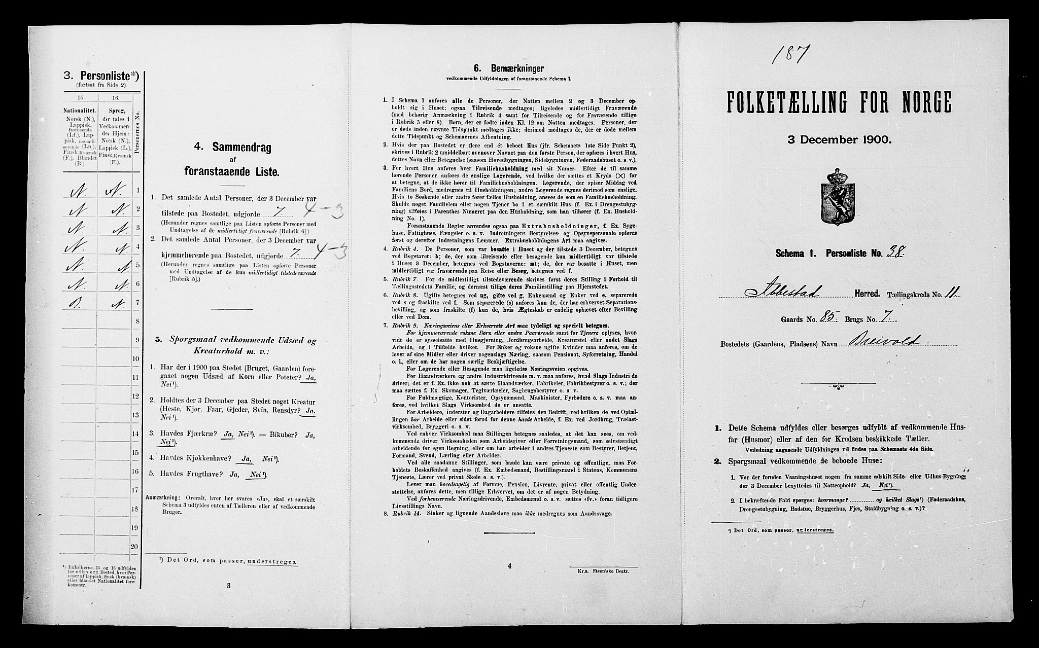 SATØ, Folketelling 1900 for 1917 Ibestad herred, 1900, s. 1430