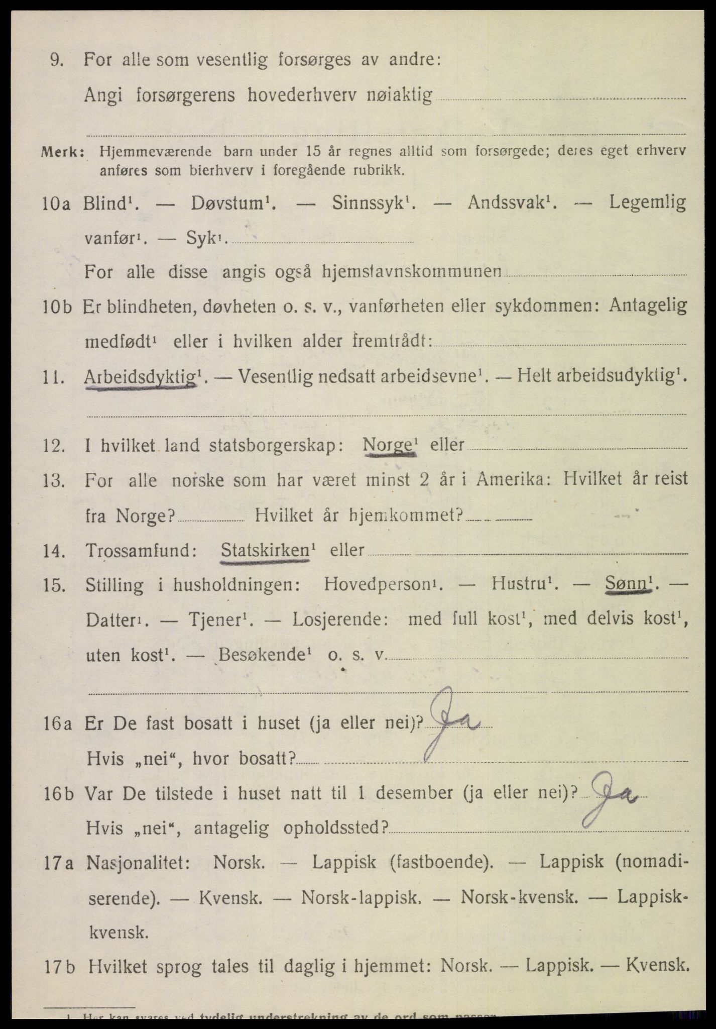 SAT, Folketelling 1920 for 1824 Vefsn herred, 1920, s. 3176