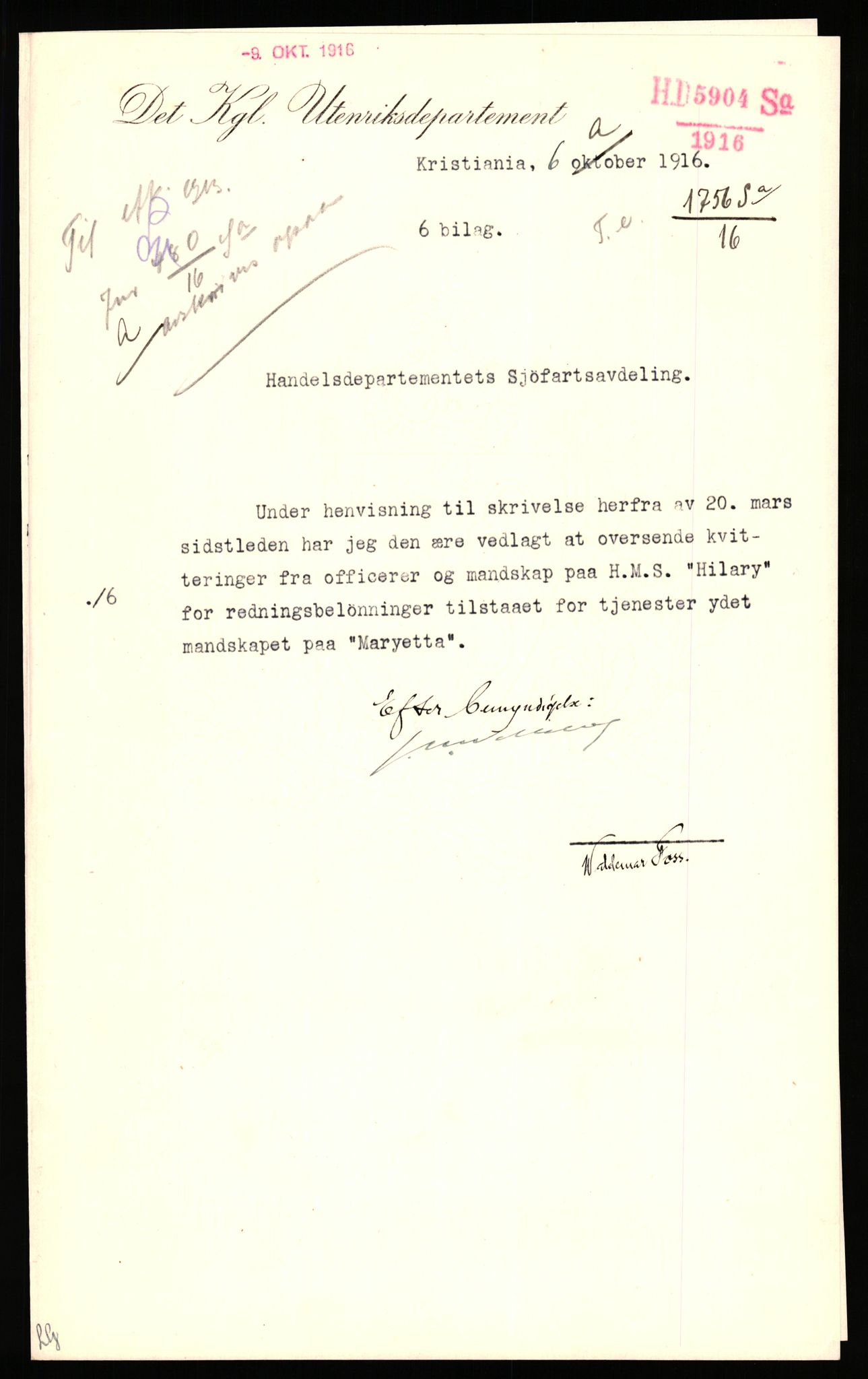 Handelsdepartementet, Sjøfartsavdelingen, 1. sjømannskontor, AV/RA-S-1405/D/Dl/L0011/0012: -- / Kgl. res. av 12.11-, 1915