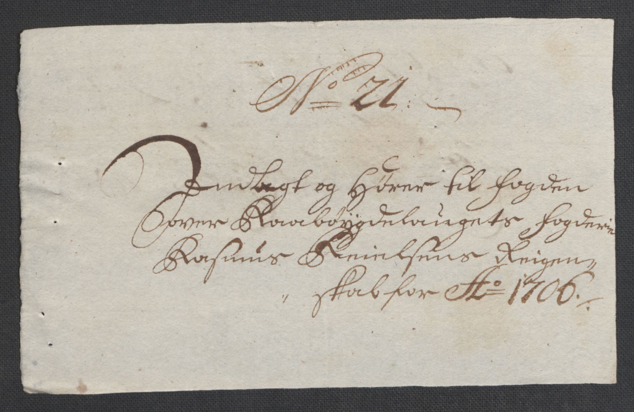 Rentekammeret inntil 1814, Reviderte regnskaper, Fogderegnskap, AV/RA-EA-4092/R40/L2448: Fogderegnskap Råbyggelag, 1706-1708, s. 77