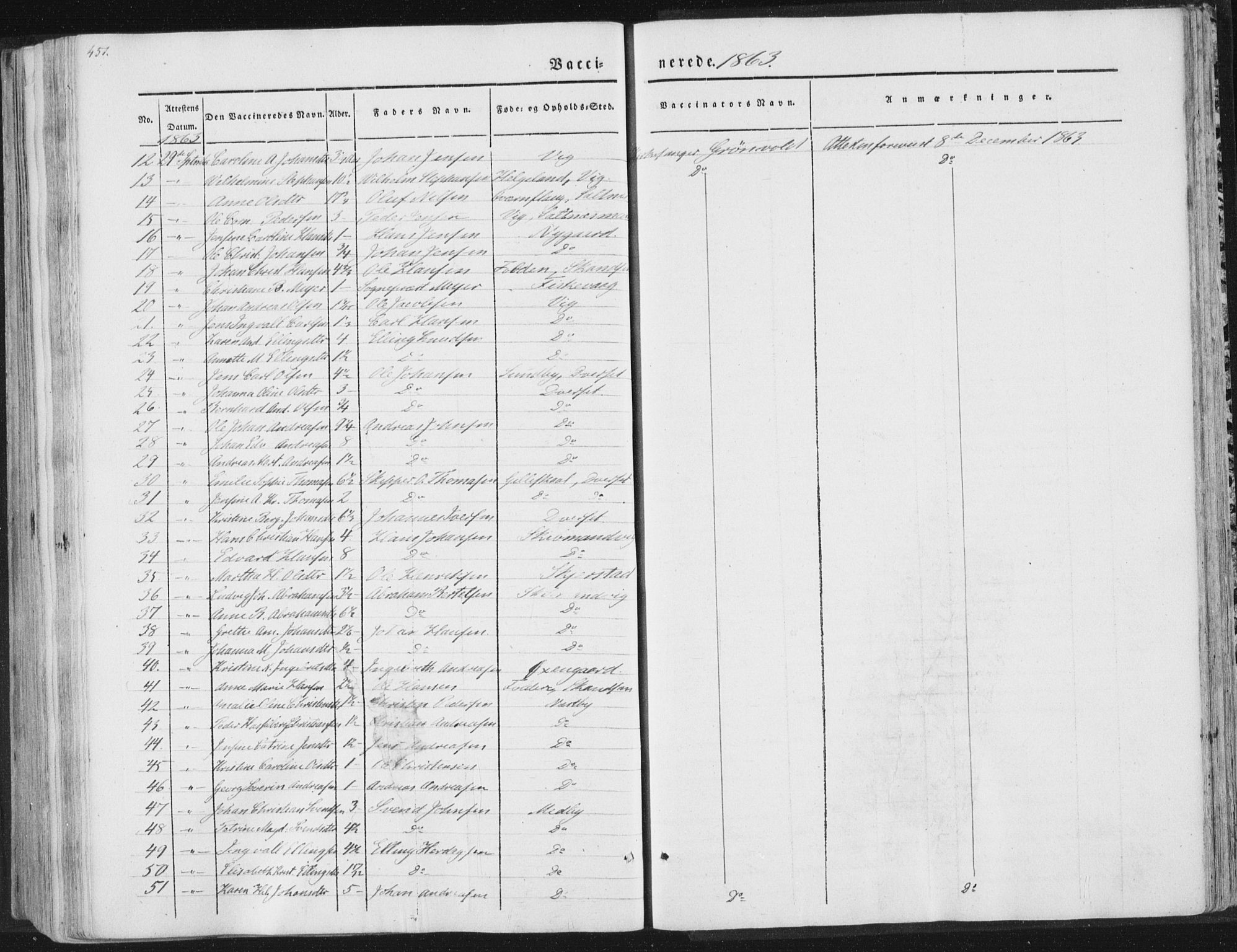 Ministerialprotokoller, klokkerbøker og fødselsregistre - Nordland, AV/SAT-A-1459/847/L0667: Ministerialbok nr. 847A07, 1842-1871, s. 451