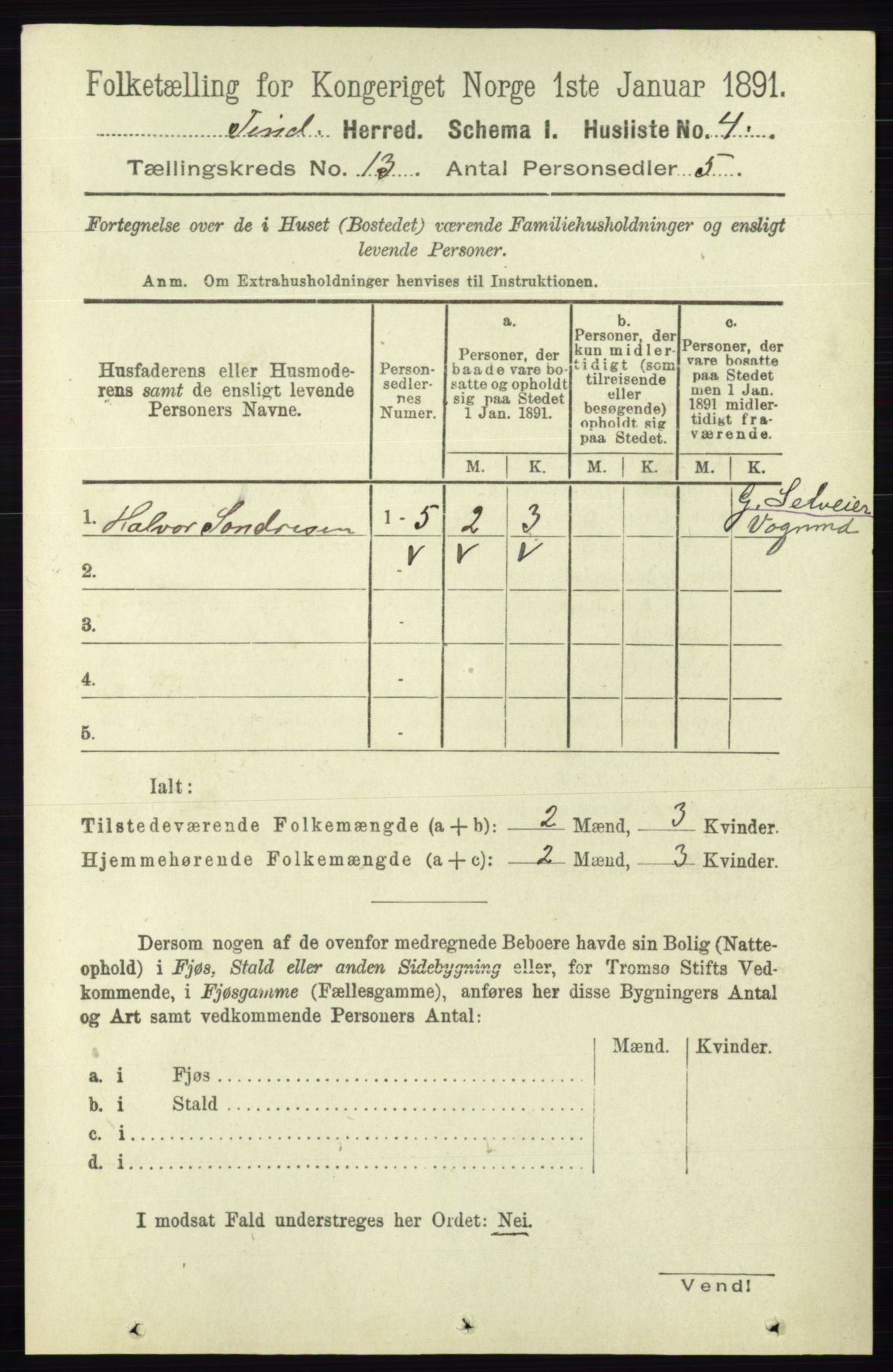 RA, Folketelling 1891 for 0826 Tinn herred, 1891, s. 2631