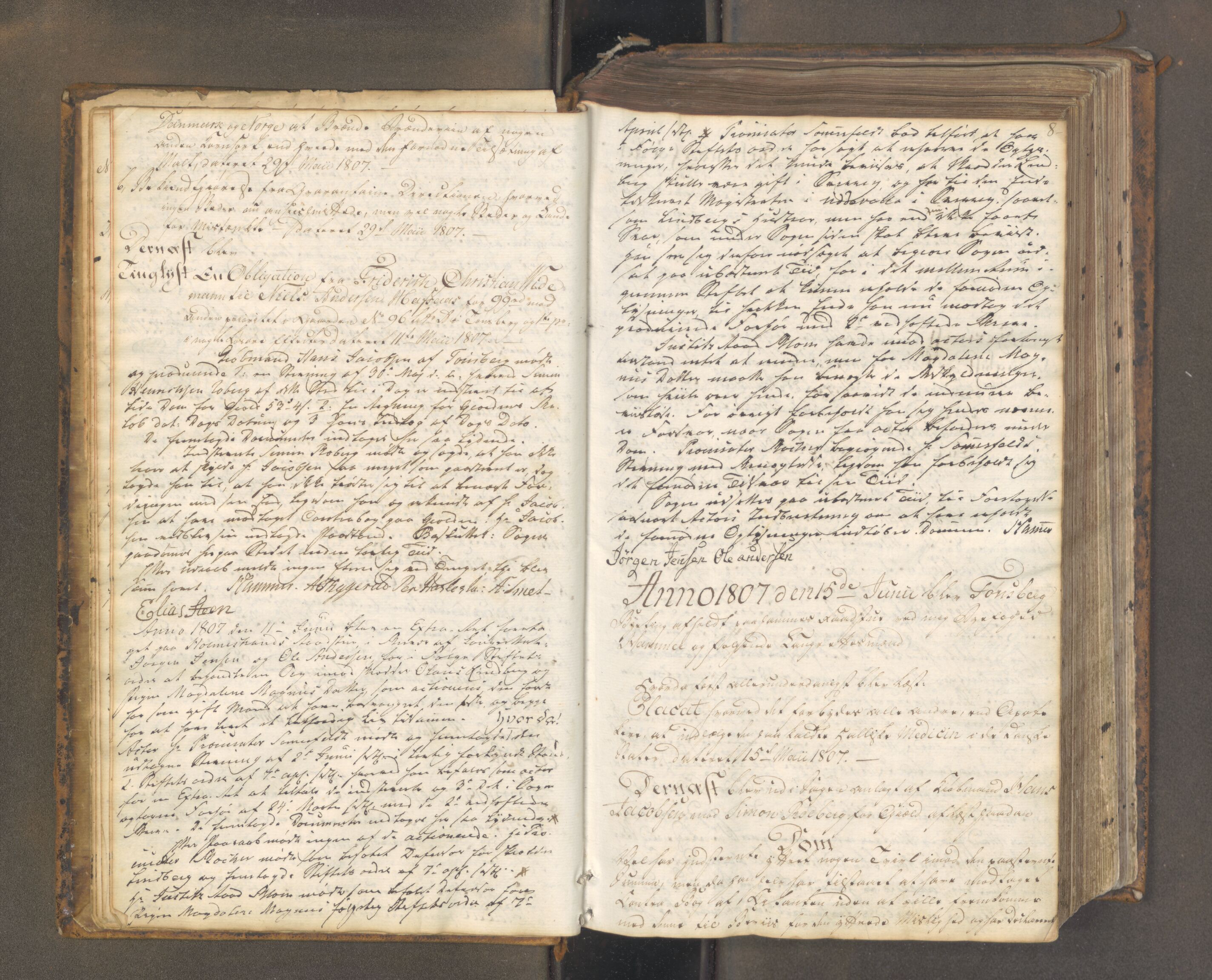 Tønsberg byfogd, AV/SAKO-A-224/F/Fa/L0022: Tingbok, 1807-1818, s. 7b-8a