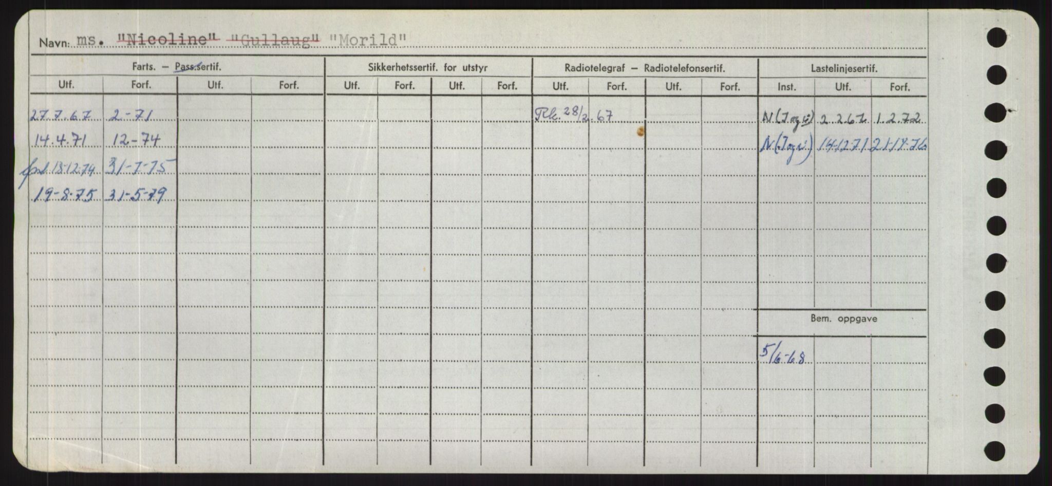 Sjøfartsdirektoratet med forløpere, Skipsmålingen, RA/S-1627/H/Hd/L0025: Fartøy, Min-Mås, s. 184