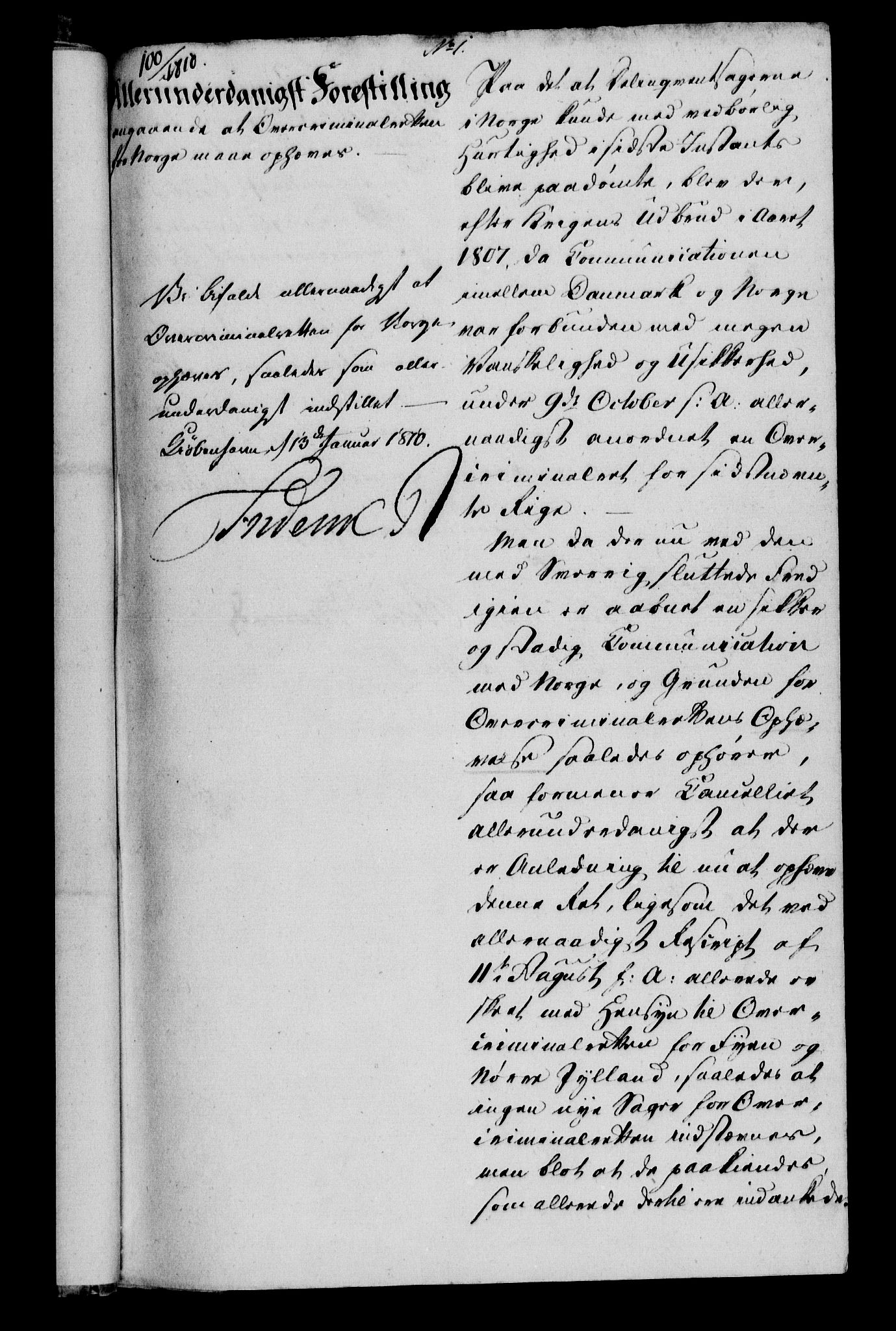 Danske Kanselli 1800-1814, AV/RA-EA-3024/H/Hf/Hfa/Hfab/L0011: Forestillinger, 1810, s. 3b