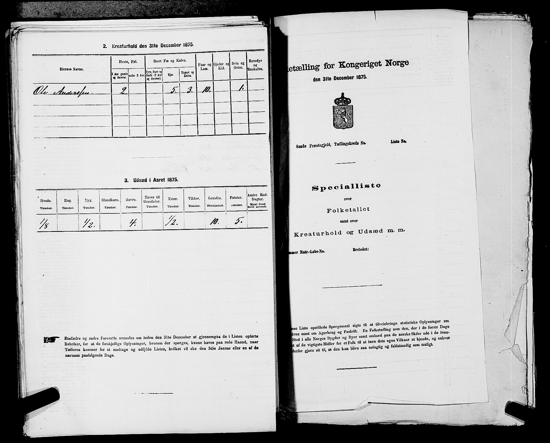 RA, Folketelling 1875 for 0237P Eidsvoll prestegjeld, 1875, s. 2457