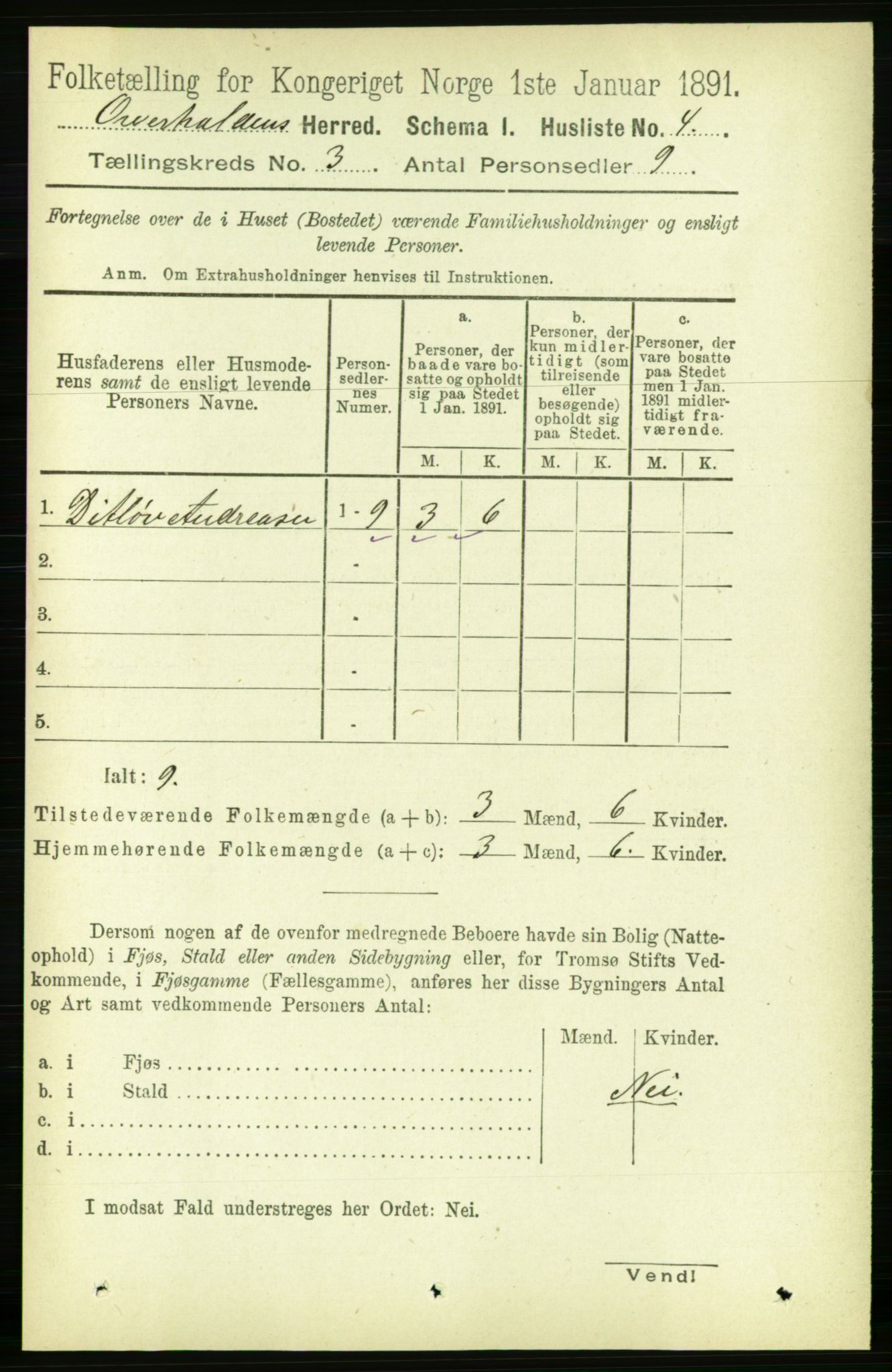 RA, Folketelling 1891 for 1744 Overhalla herred, 1891, s. 715