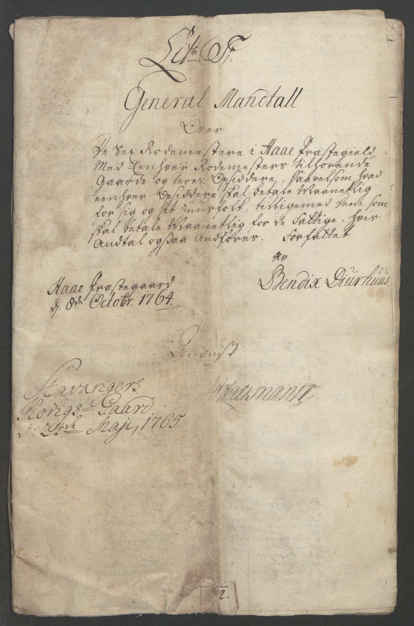 Rentekammeret inntil 1814, Reviderte regnskaper, Fogderegnskap, AV/RA-EA-4092/R46/L2835: Ekstraskatten Jæren og Dalane, 1762-1764, s. 227