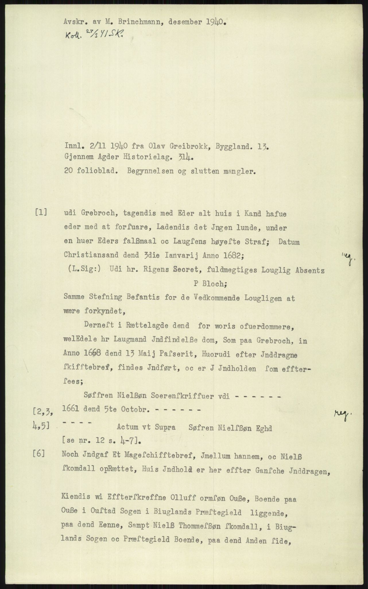 Samlinger til kildeutgivelse, Diplomavskriftsamlingen, RA/EA-4053/H/Ha, s. 1516