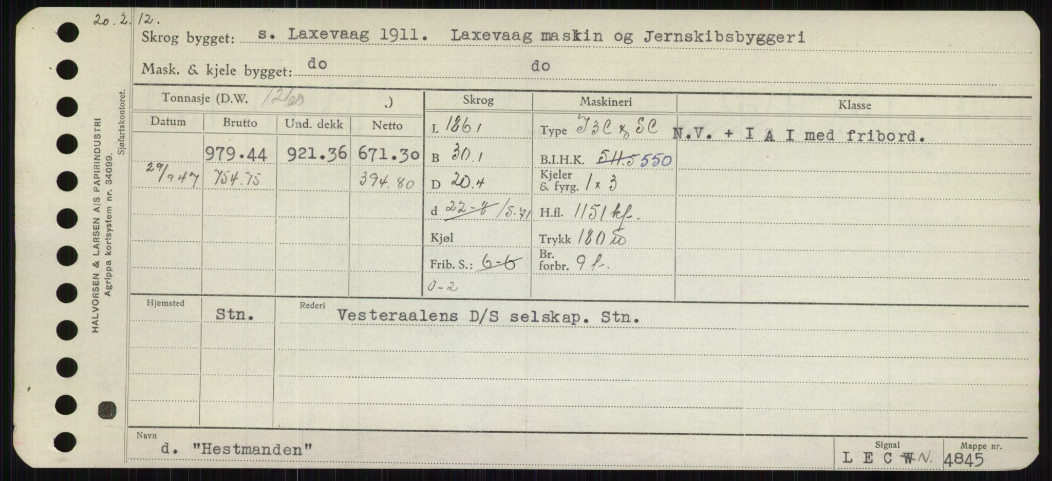 Sjøfartsdirektoratet med forløpere, Skipsmålingen, RA/S-1627/H/Hb/L0002: Fartøy, E-H, s. 391