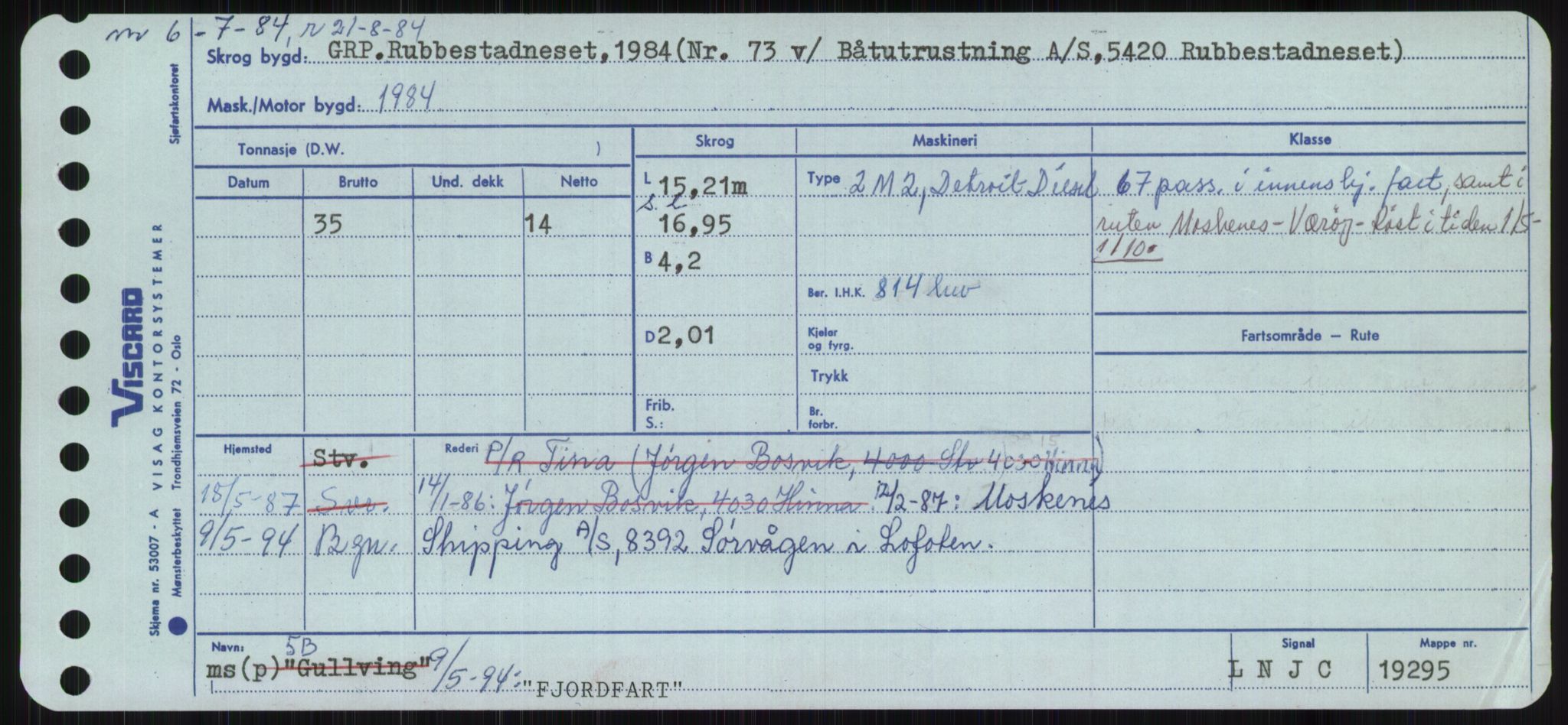 Sjøfartsdirektoratet med forløpere, Skipsmålingen, AV/RA-S-1627/H/Ha/L0002/0001: Fartøy, Eik-Hill / Fartøy, Eik-F, s. 519