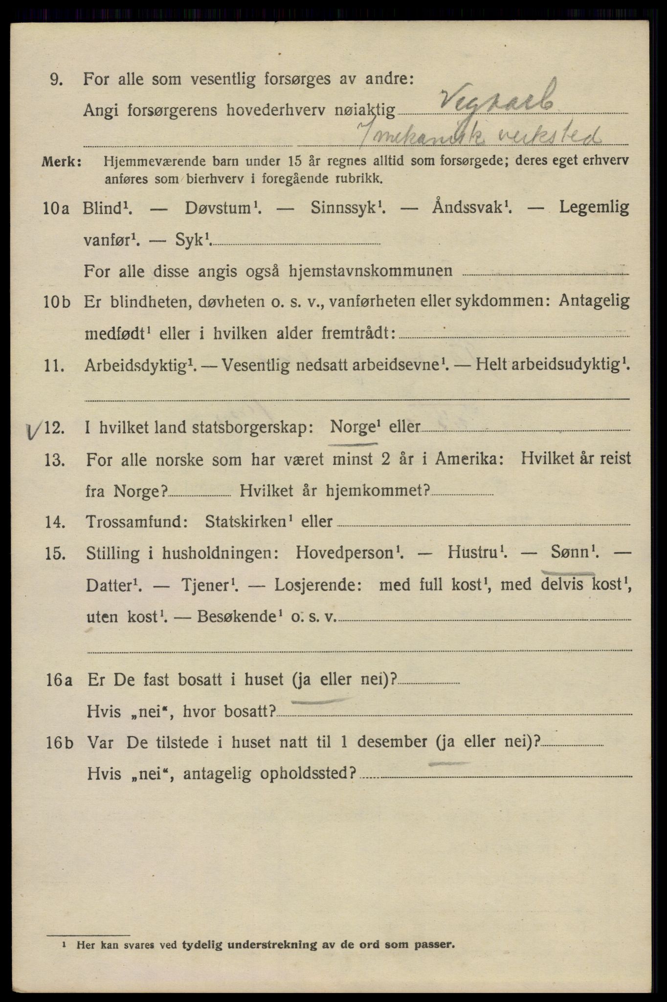 SAO, Folketelling 1920 for 0301 Kristiania kjøpstad, 1920, s. 136950